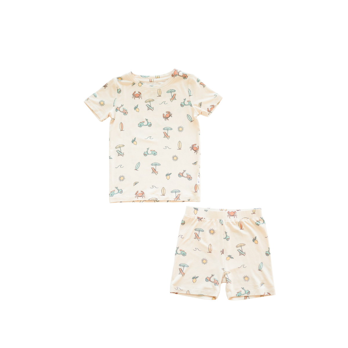 Bamboo Short Sleeve And Shorts 2-piece Set