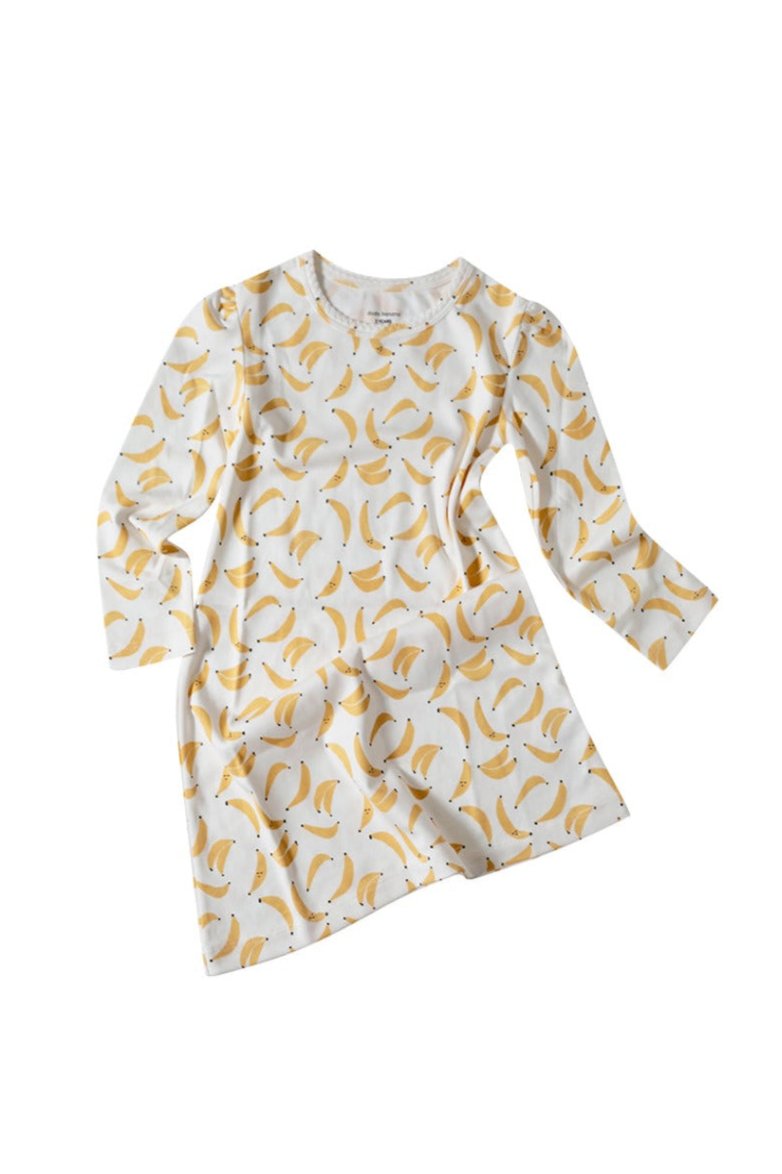 Banana Print Organic Pima Cotton Dodo Dress
