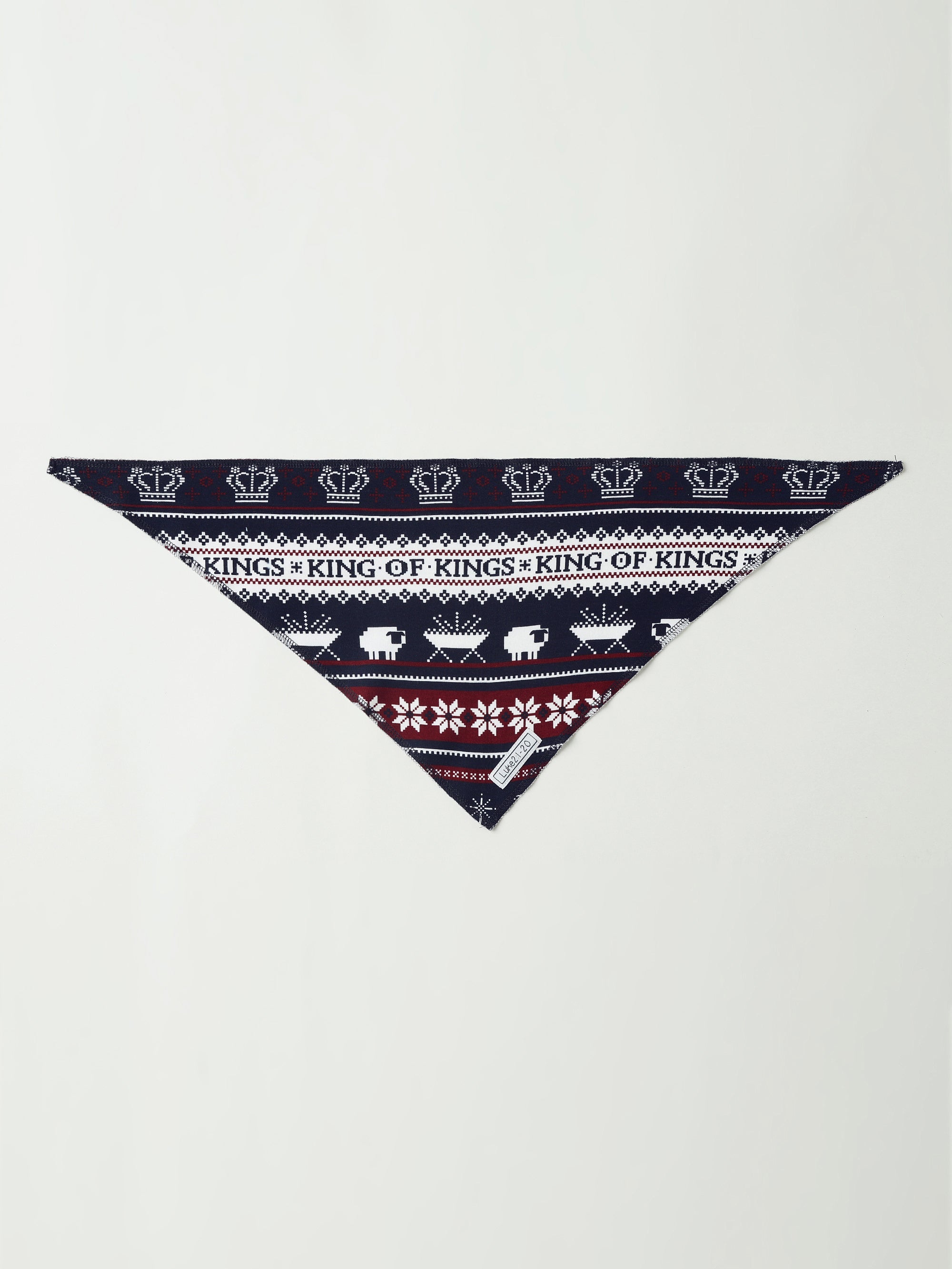 King Of Kings Midnight Blue Pet Bandana Cotton