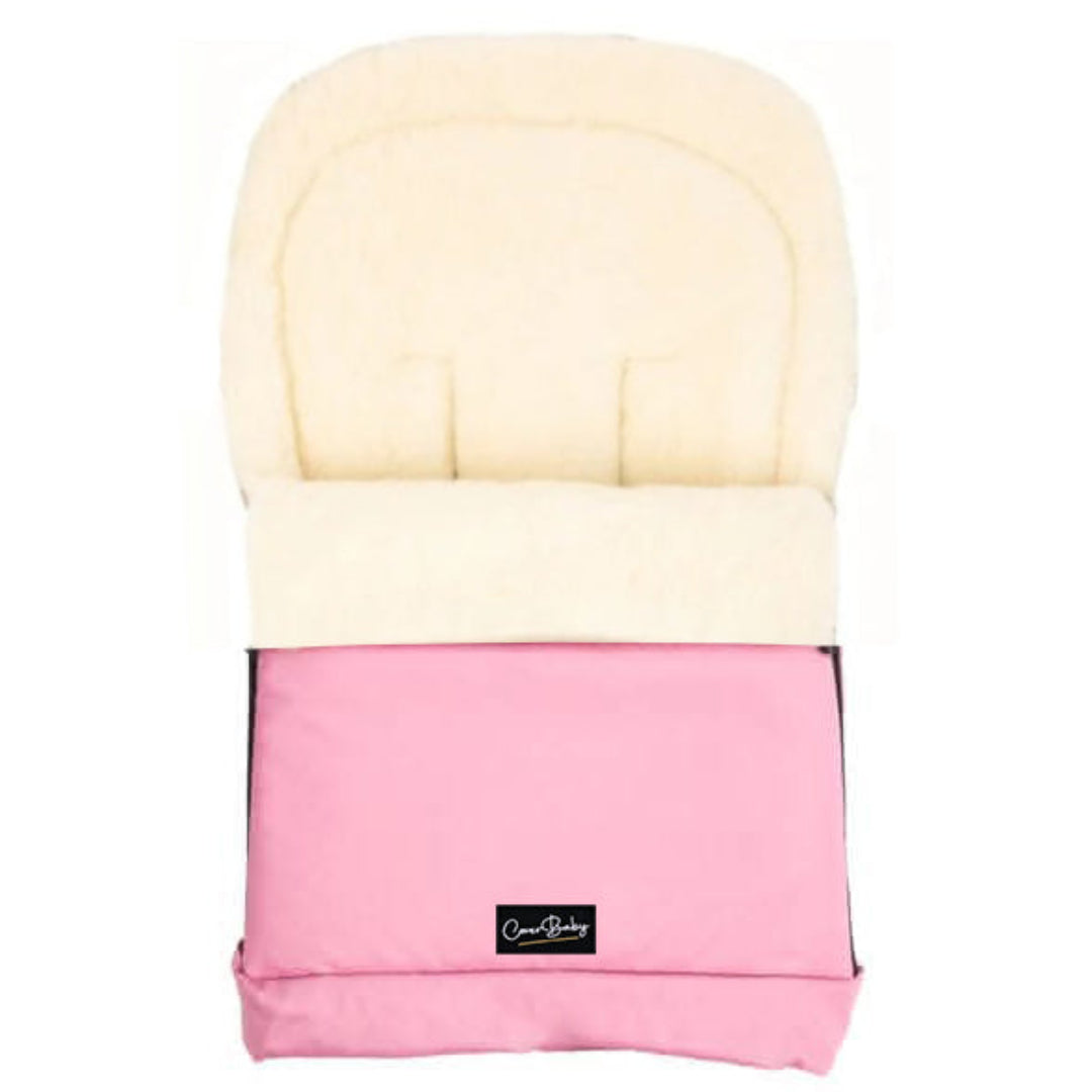 Pink Organic Wool Adjustable Footmuff