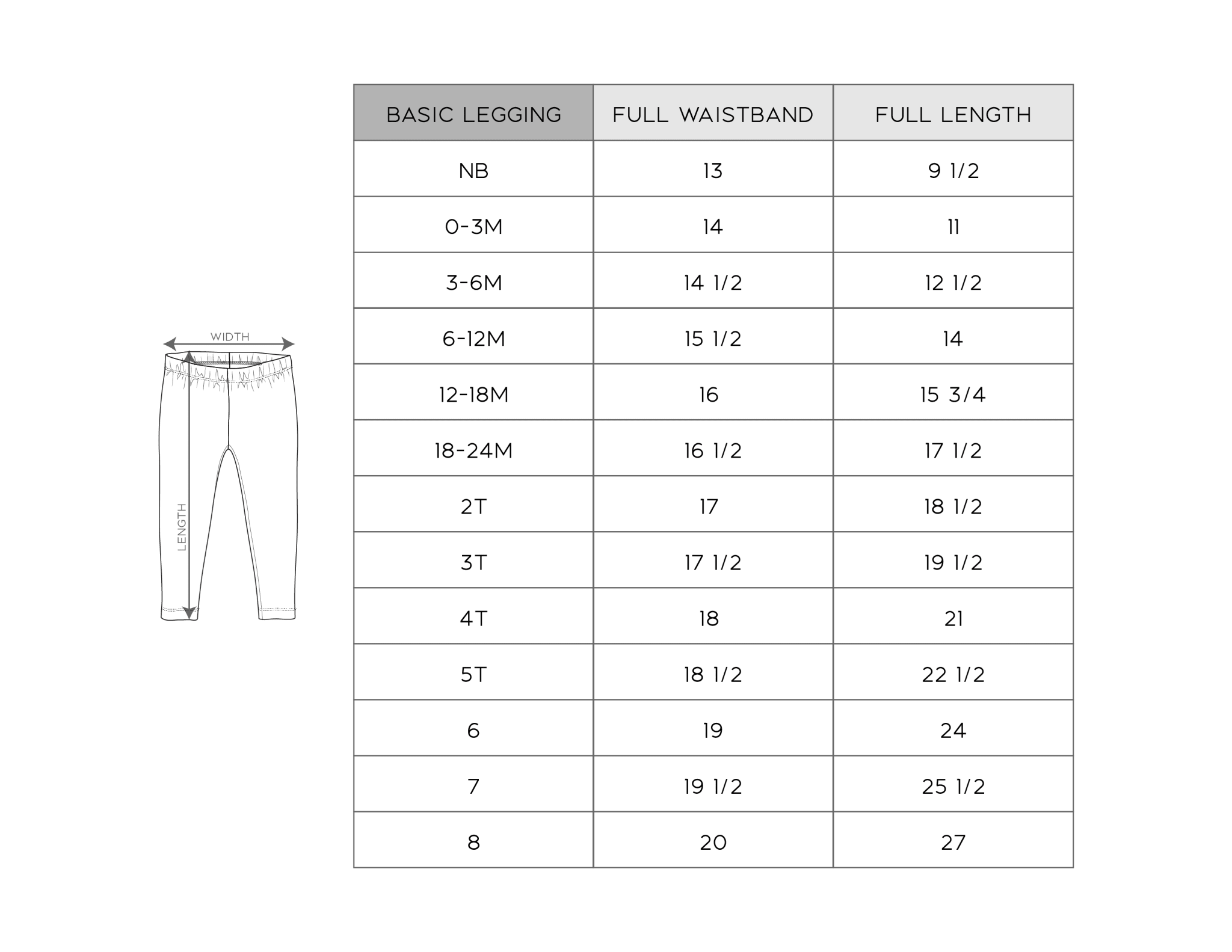 Girl's Basic Leggings