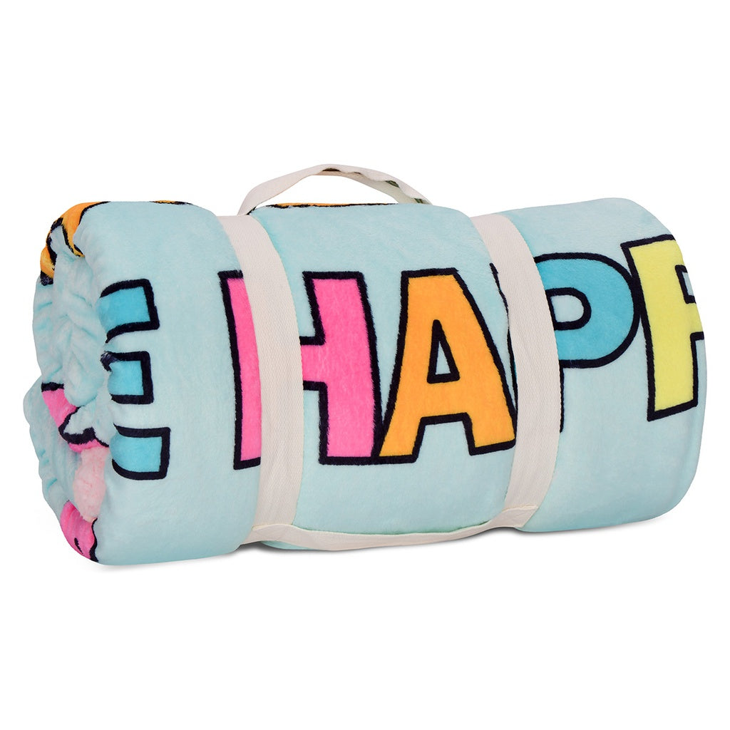 Iscream - Be Happy Sherpa Blanket