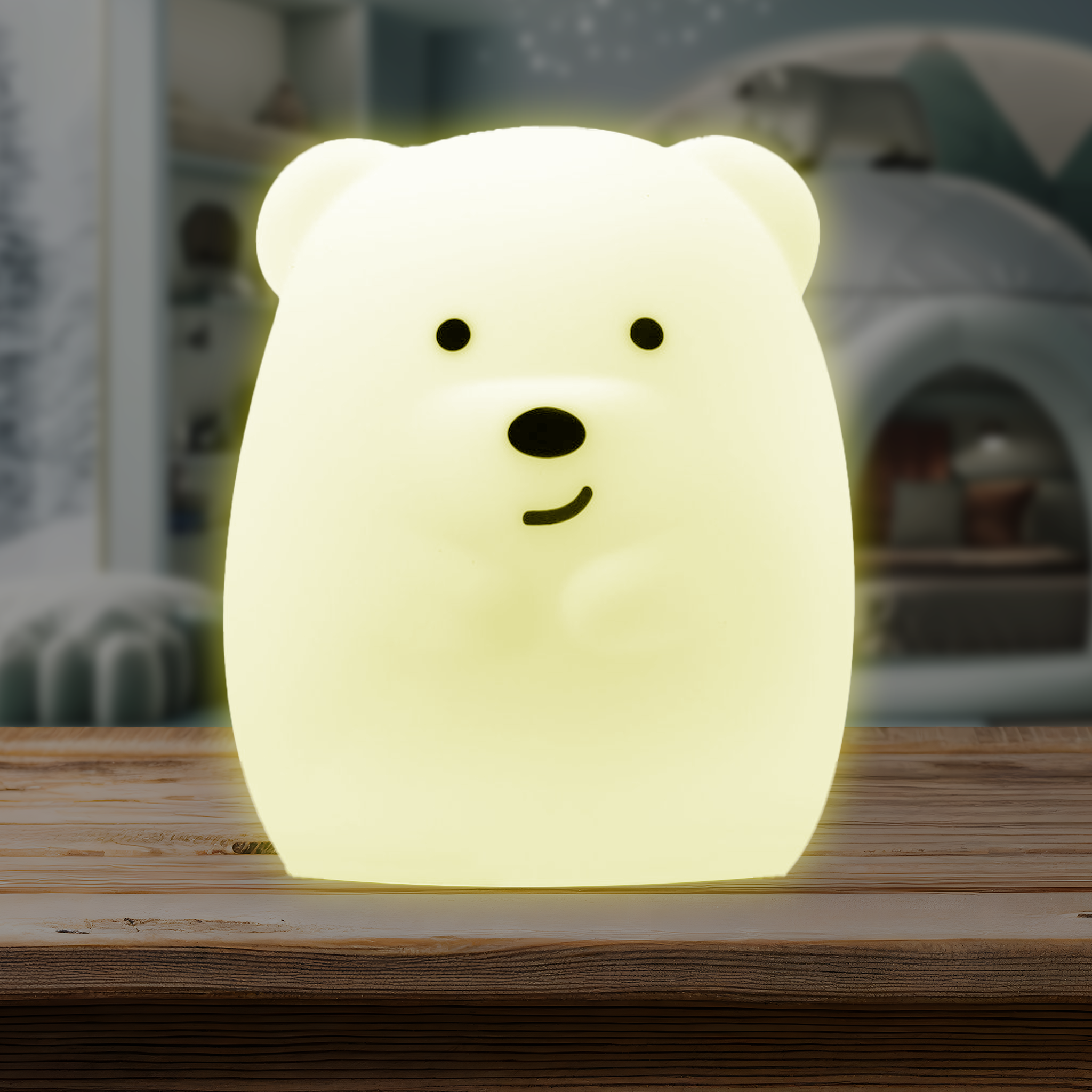 Lumipets® Bella The Bear- Children's Touch Night Light Junior