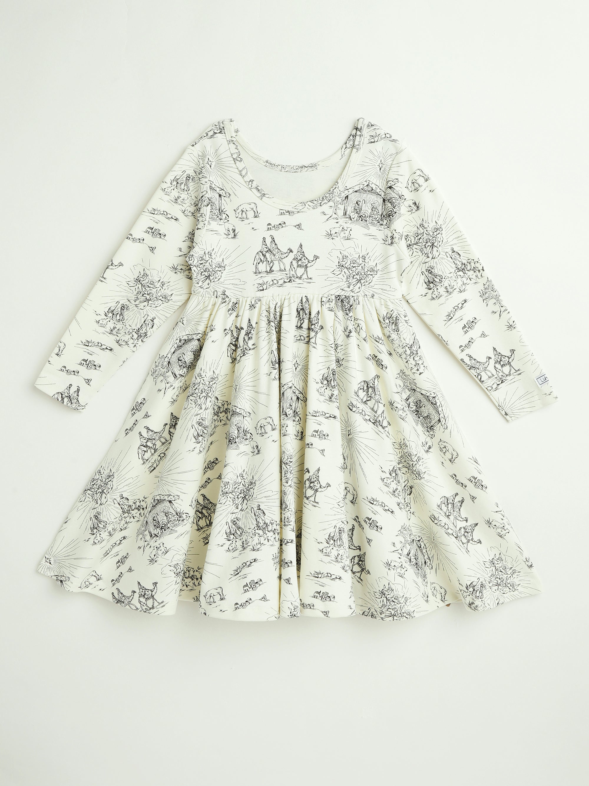 O Little Town Of Bethlehem Twirl Dress Cotton