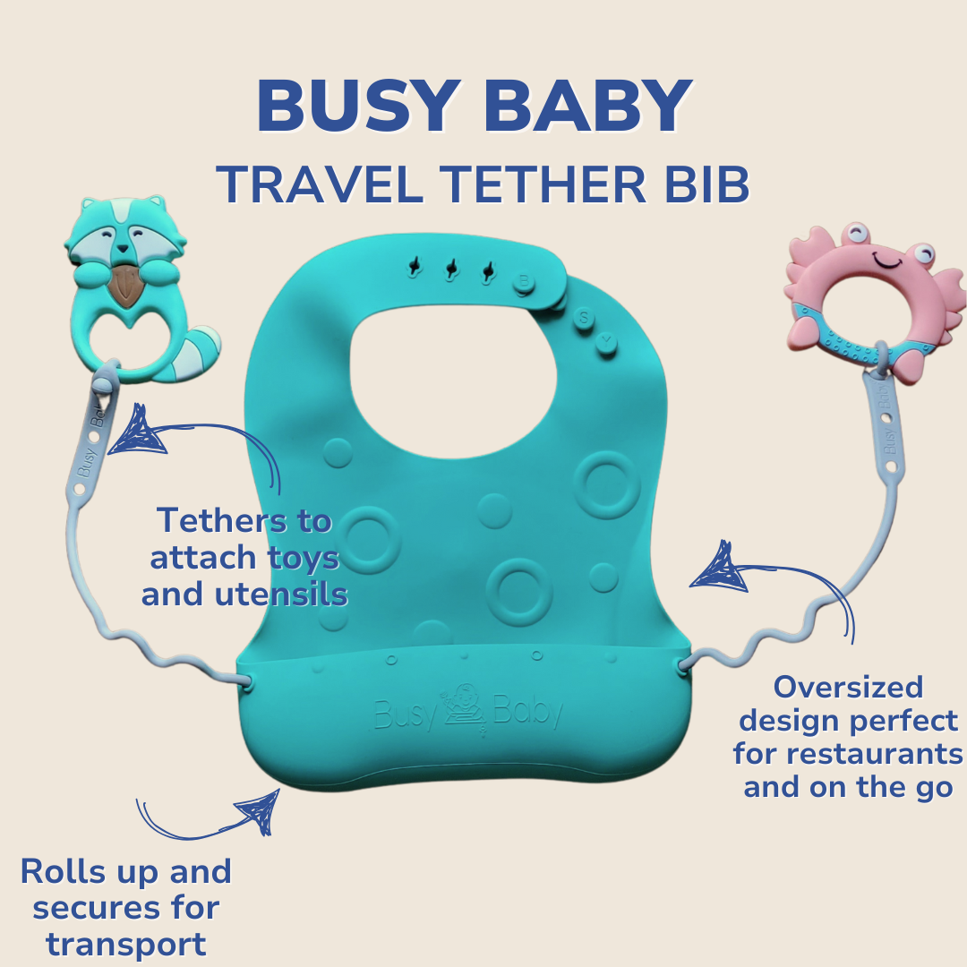 Stop-drop Travel Bib+ Tethers