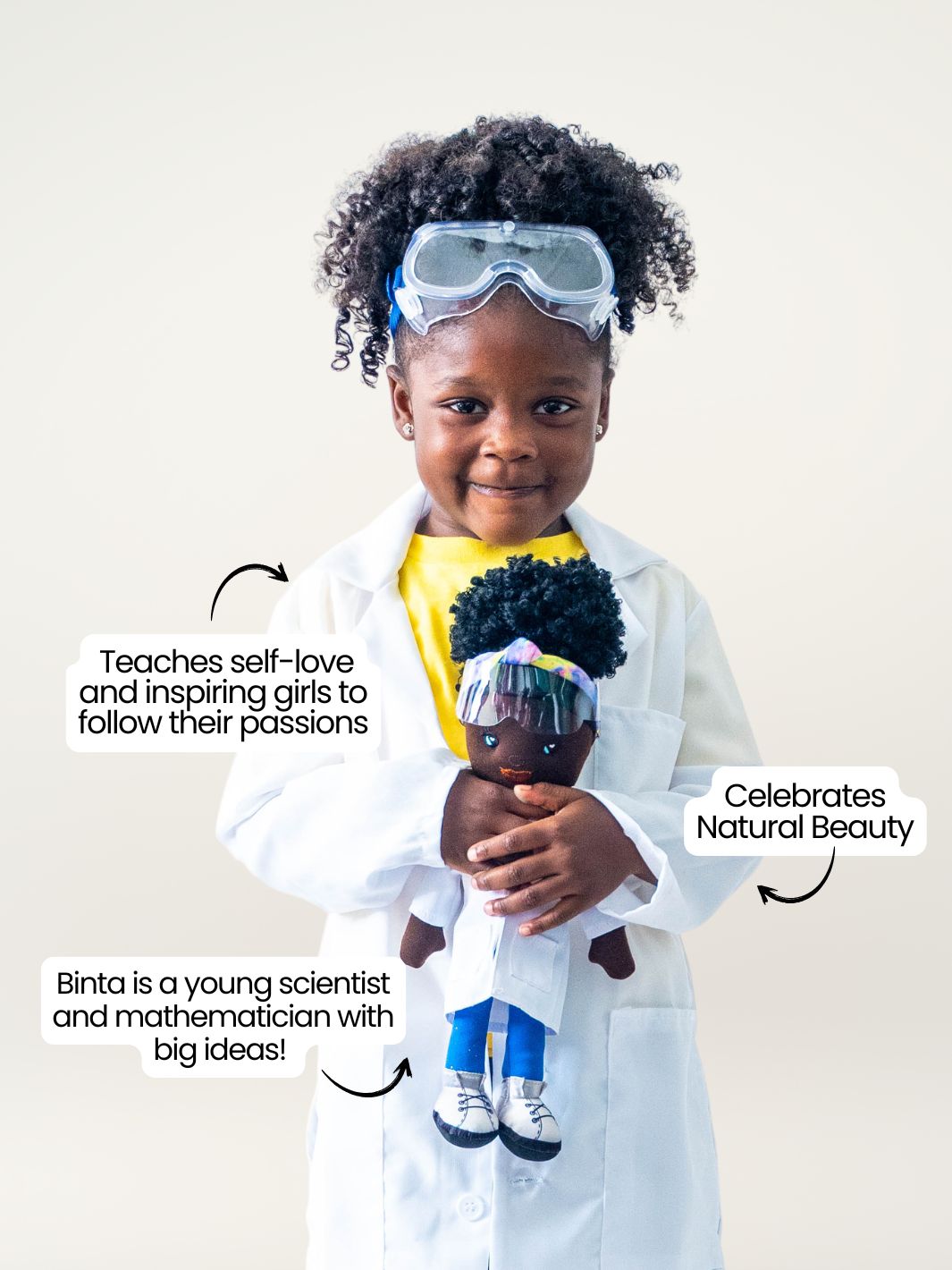 Binta Scientist 14 Inch Plush Doll