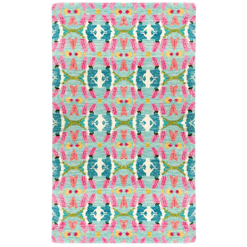 Birds Of Paradise Hand Knotted Wool Rug By Laura Park - 8 X 10