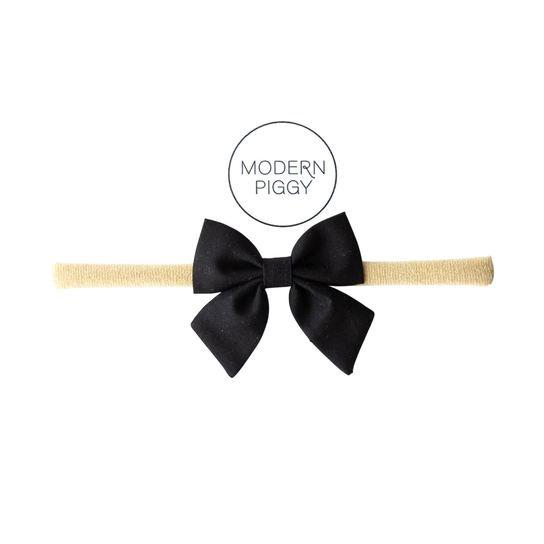 Black | Mini Piggy Bow