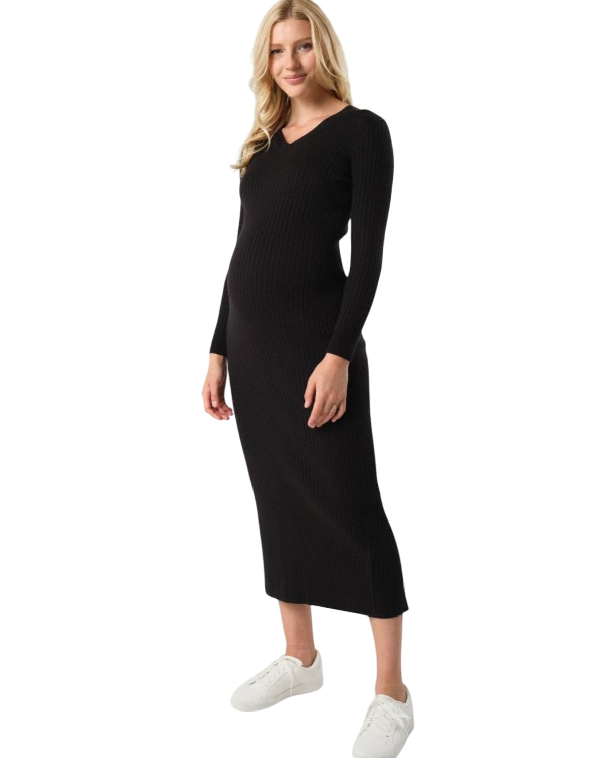 Full Body Maternity & Nursing Sweater Dress