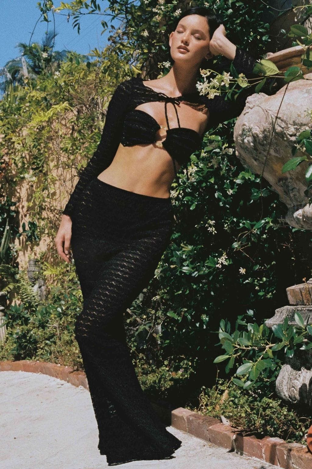 Black Daisy Lace Nia Top