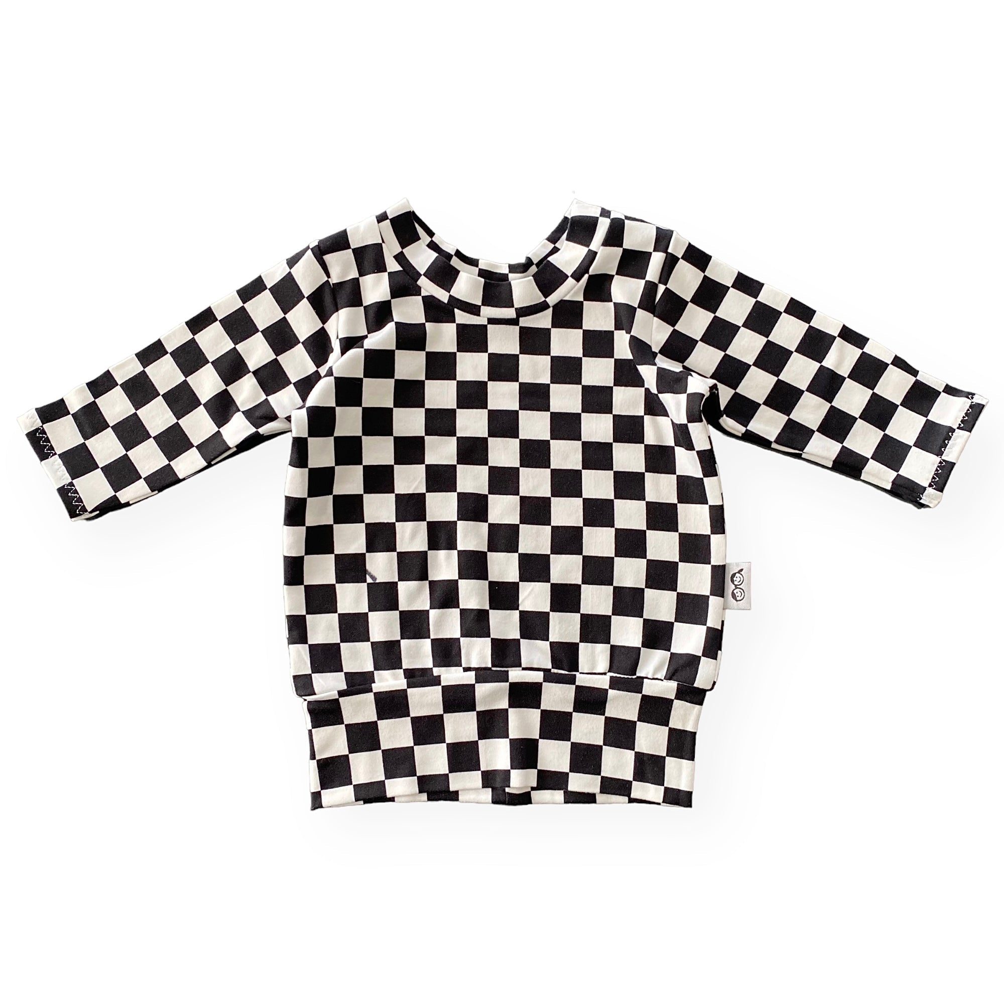 Black Retro Checkered Lounge Set