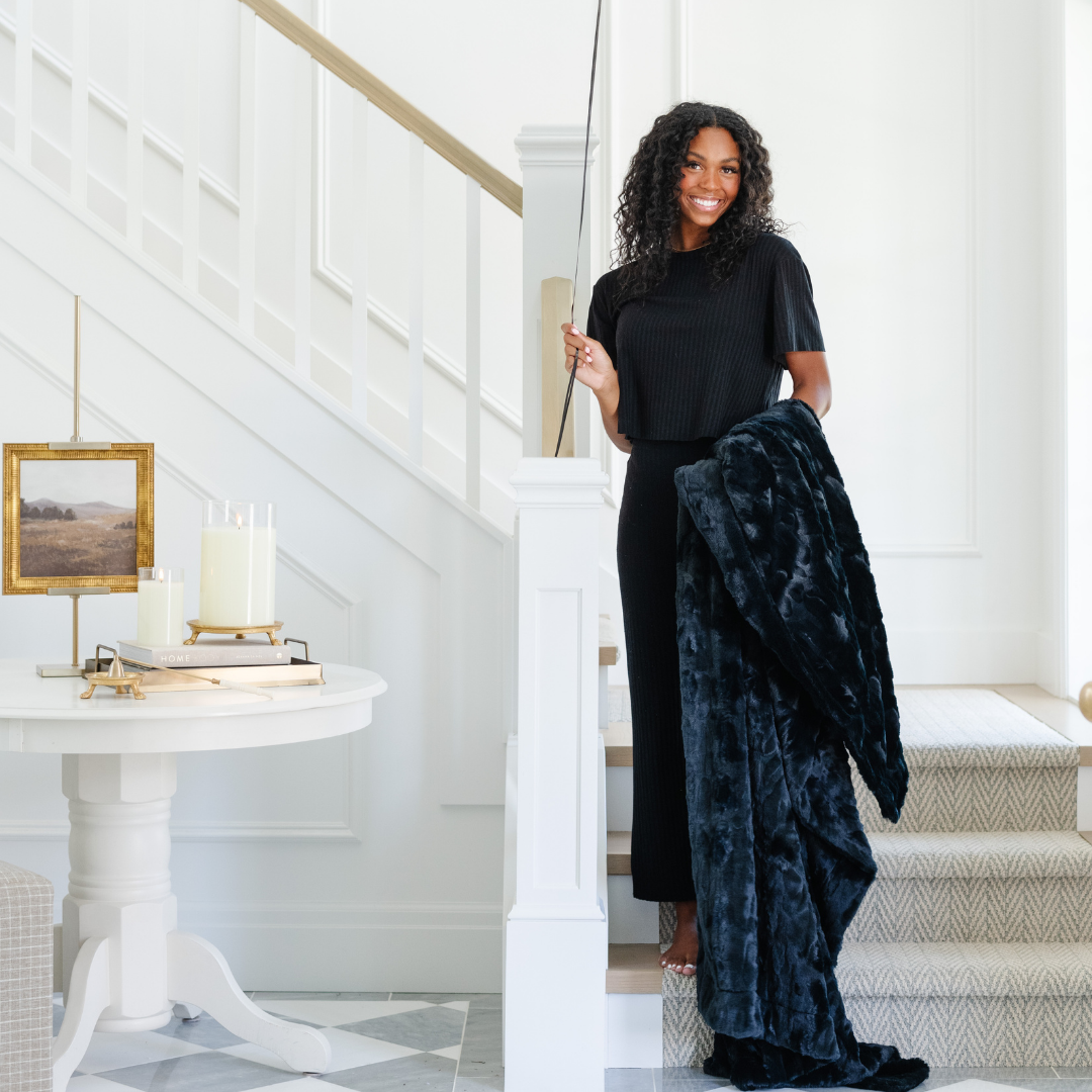 Patterned Faux Fur Xl Throw Blankets