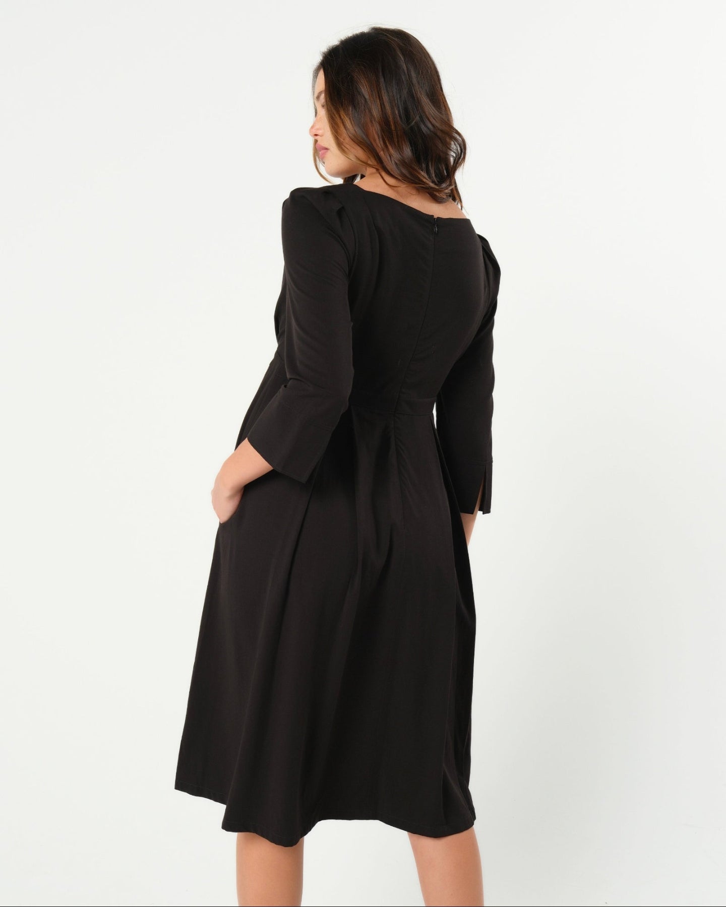 Sarah Tencel Empire Maternity & Nursing Dress