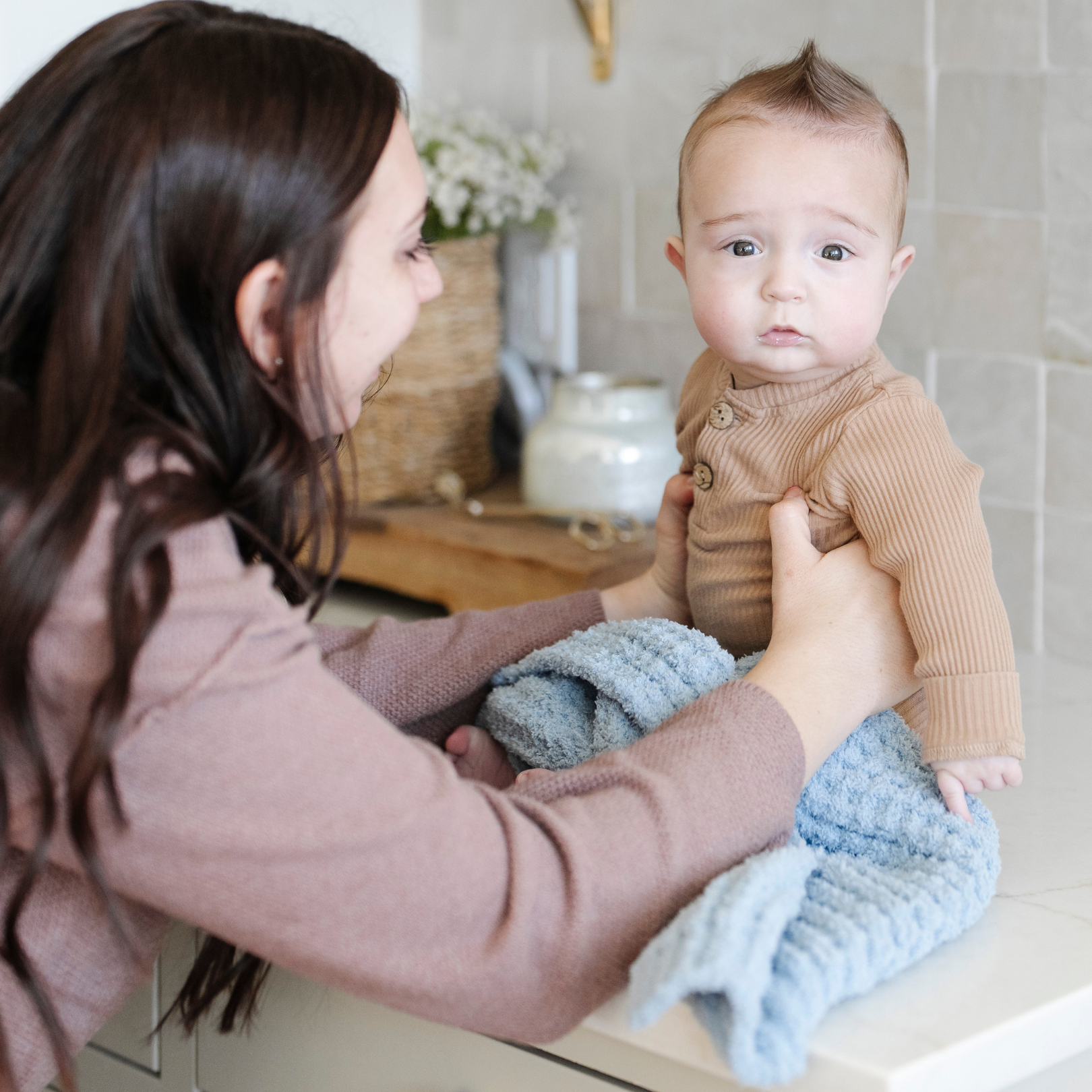 Waffle Knit Mini Blankets