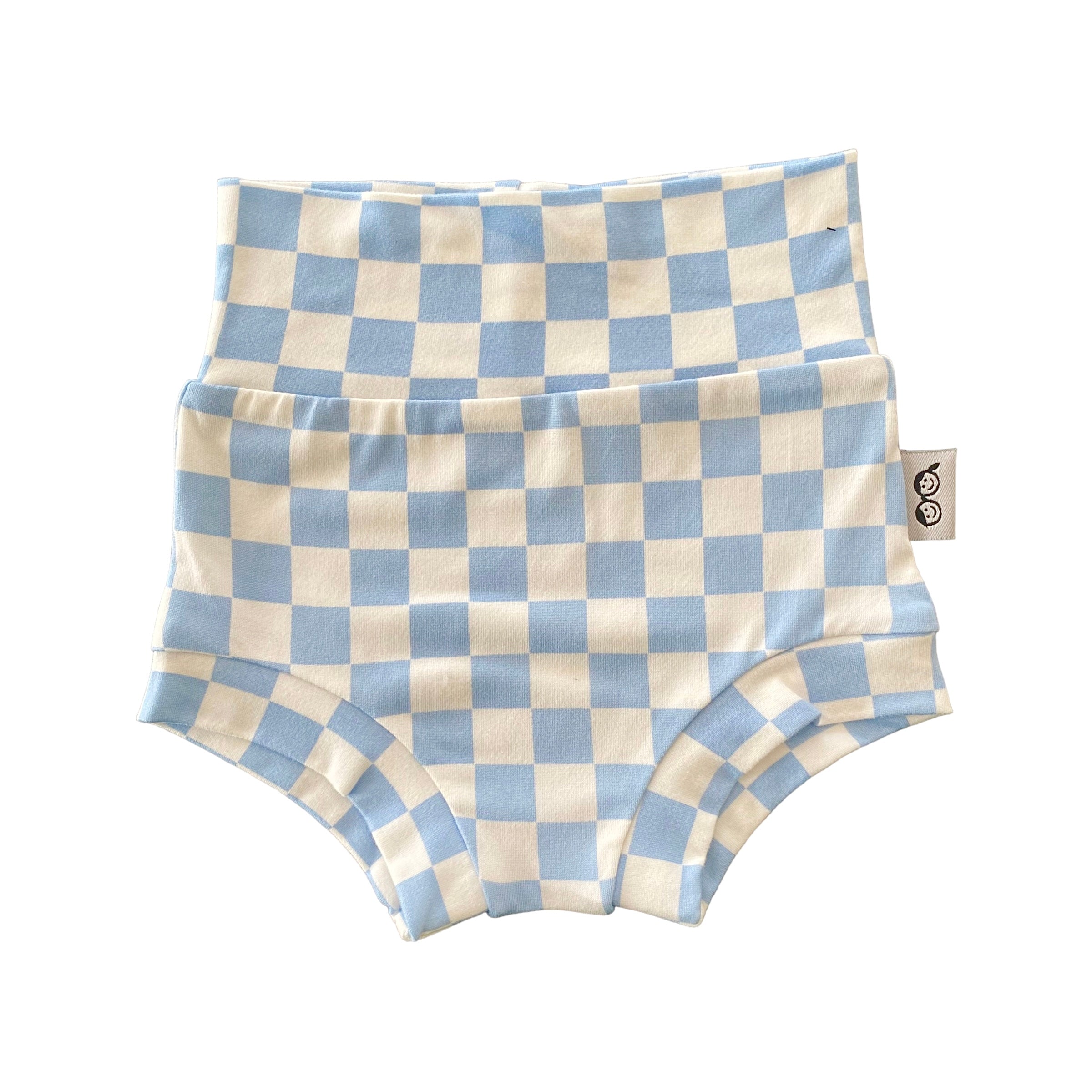 Blue Retro Checkered Summer Lounge Set