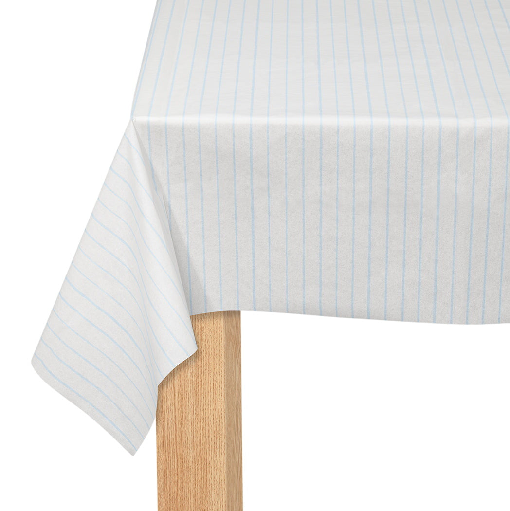 Pale Blue Pinstripe Tablecloth