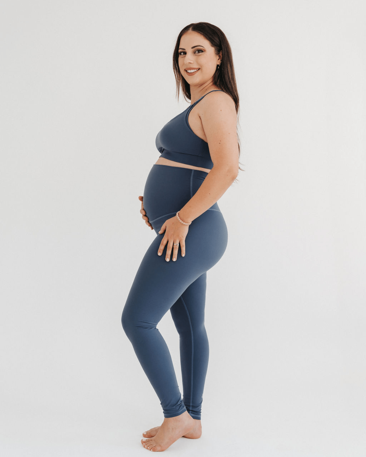 Axk Core Curve Maternity Legging - Blue