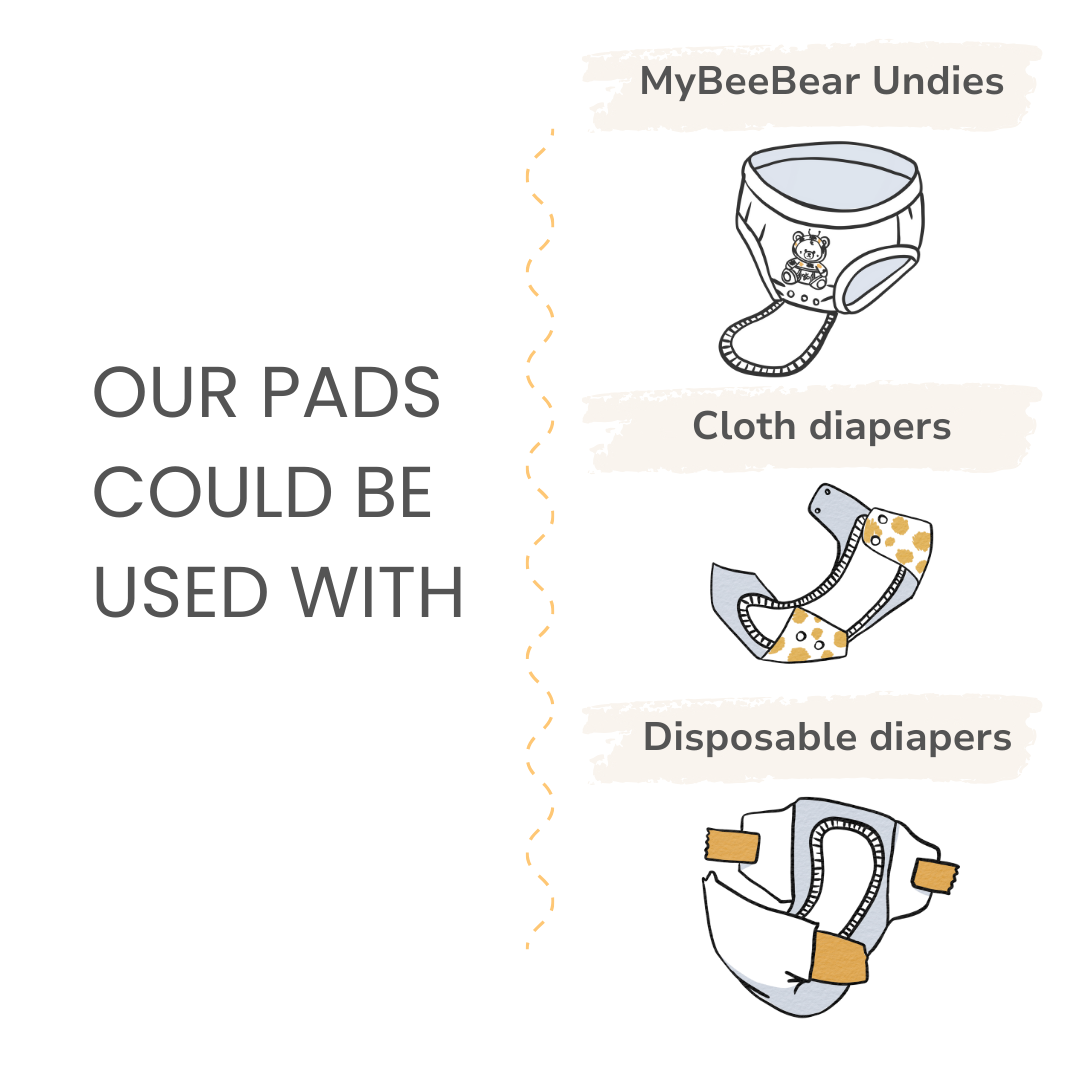 Mybeebear Reusable Booster Pad (3 Counts)