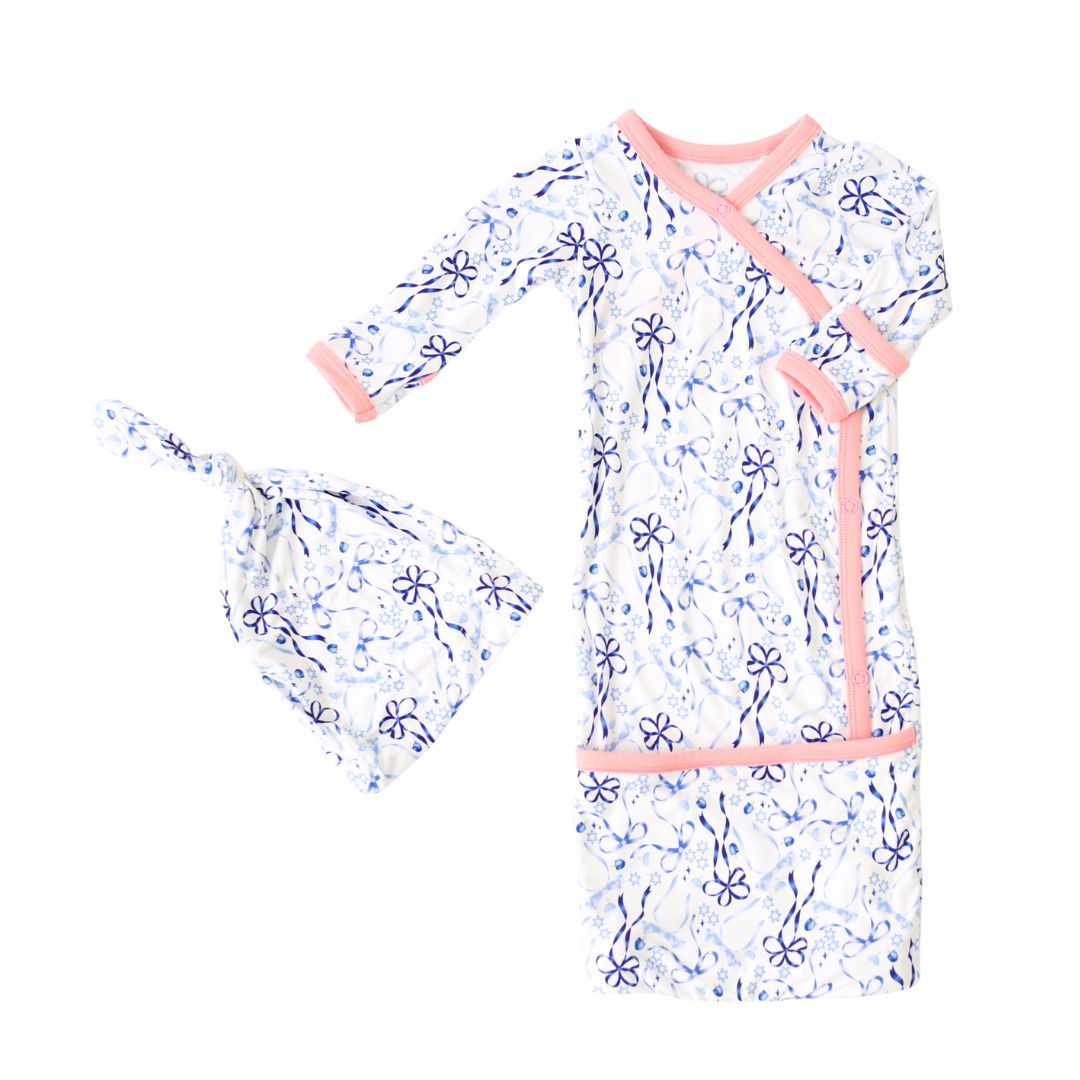 Dreidel Bows Gown & Hat