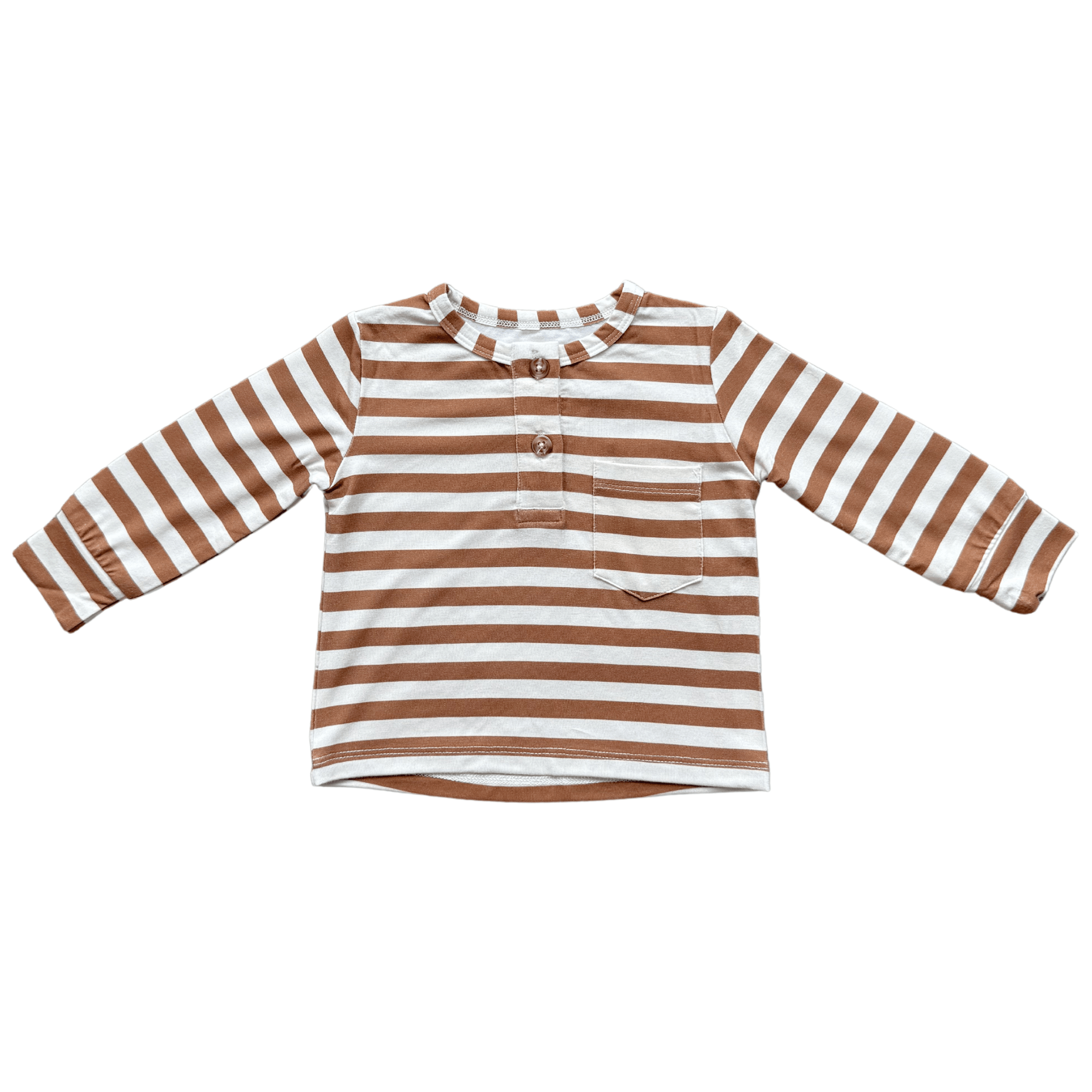 Boy's Long Sleeve Henley Shirt