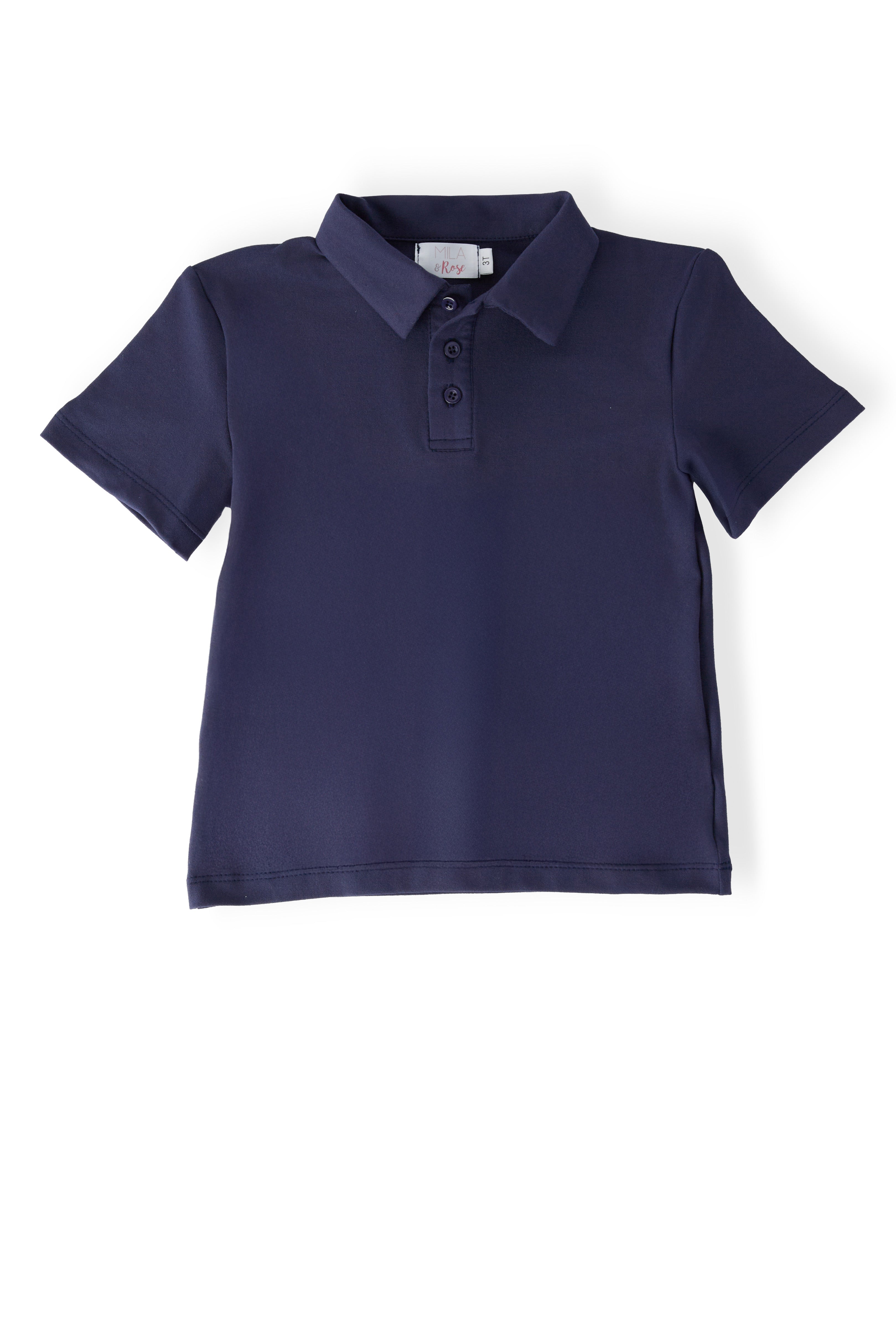 Boys Navy S/s Polo