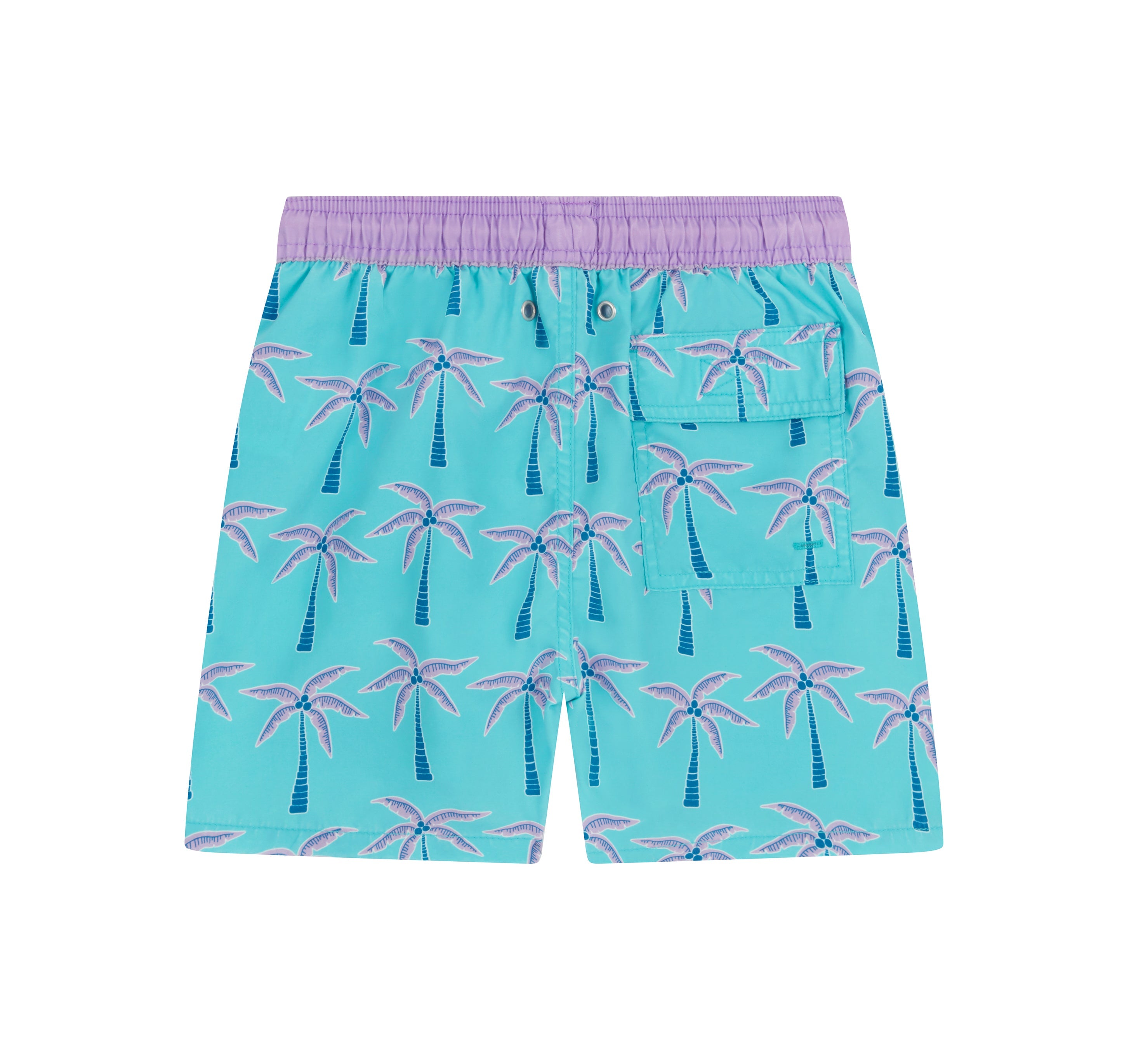 Aqua & Violet Palm