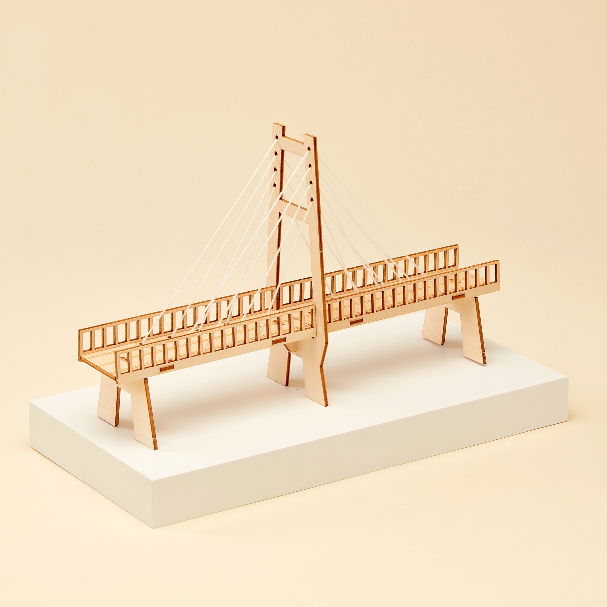 Cable-stayed Bridge Diy Kit, Educational Stem Toy