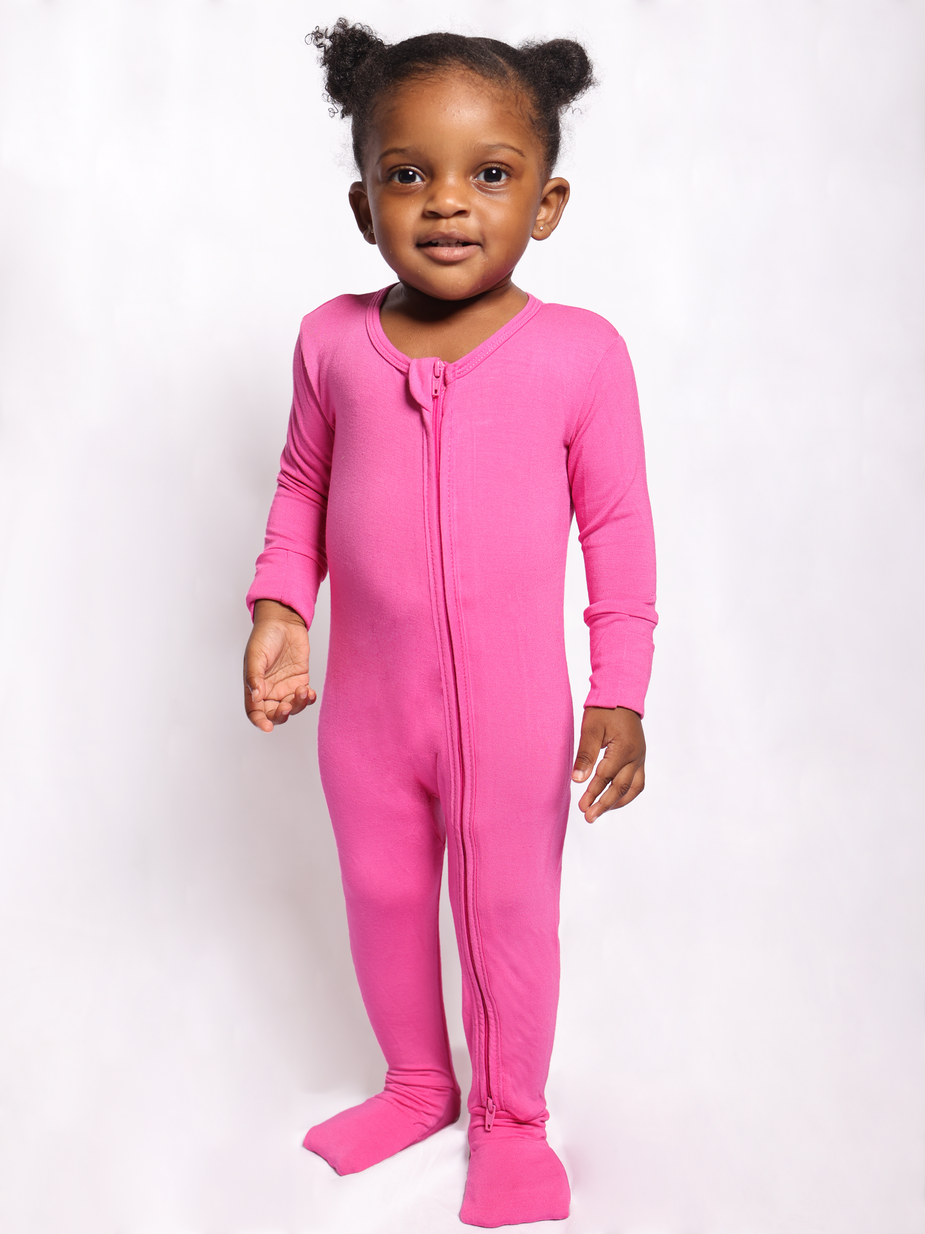 Azalea Pink Zip Romper