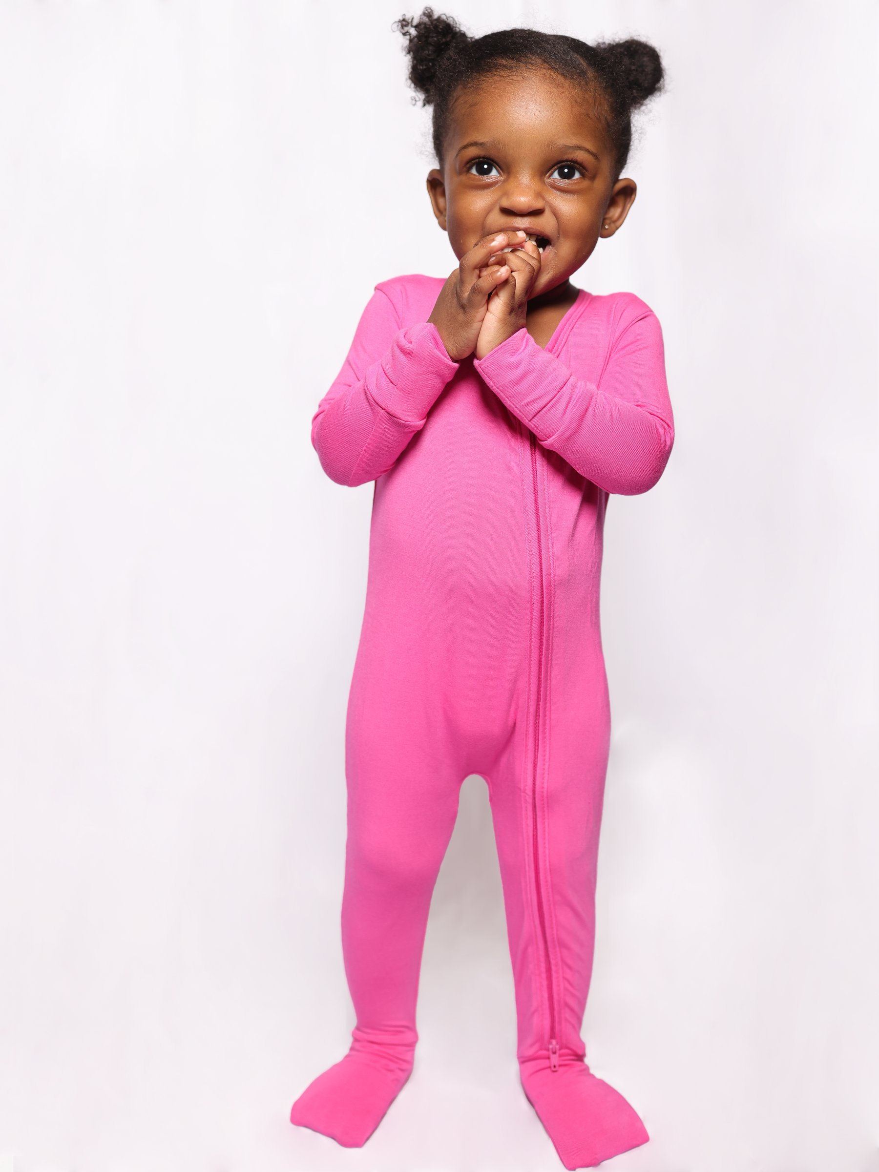 Azalea Pink Zip Romper