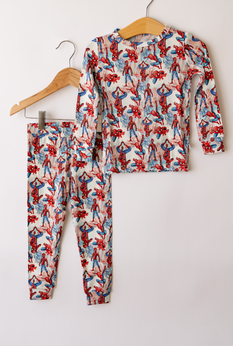 Watercolor Spider-man 2 Piece Pj's