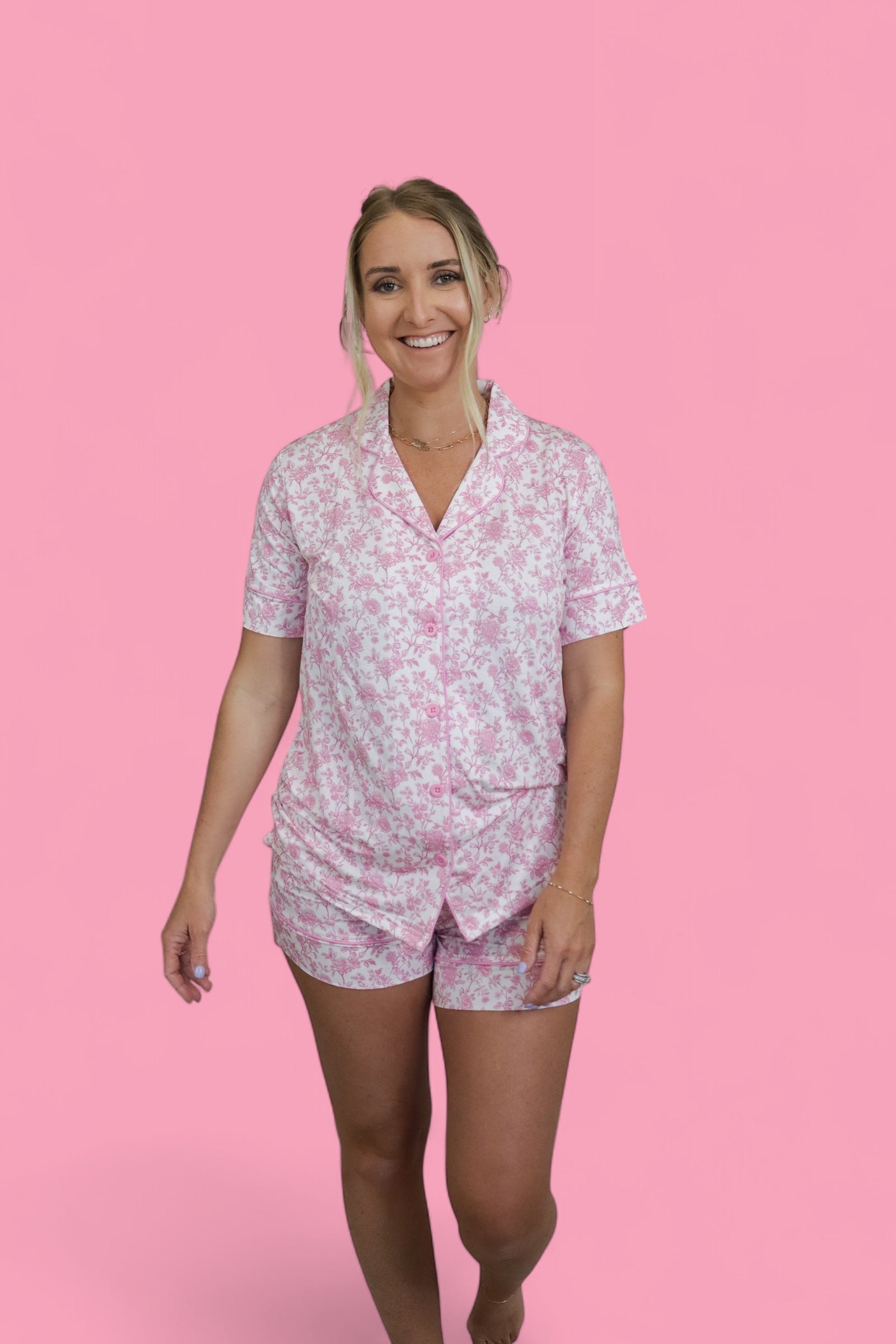 Rosewood Toile Women’s Dream Short Set