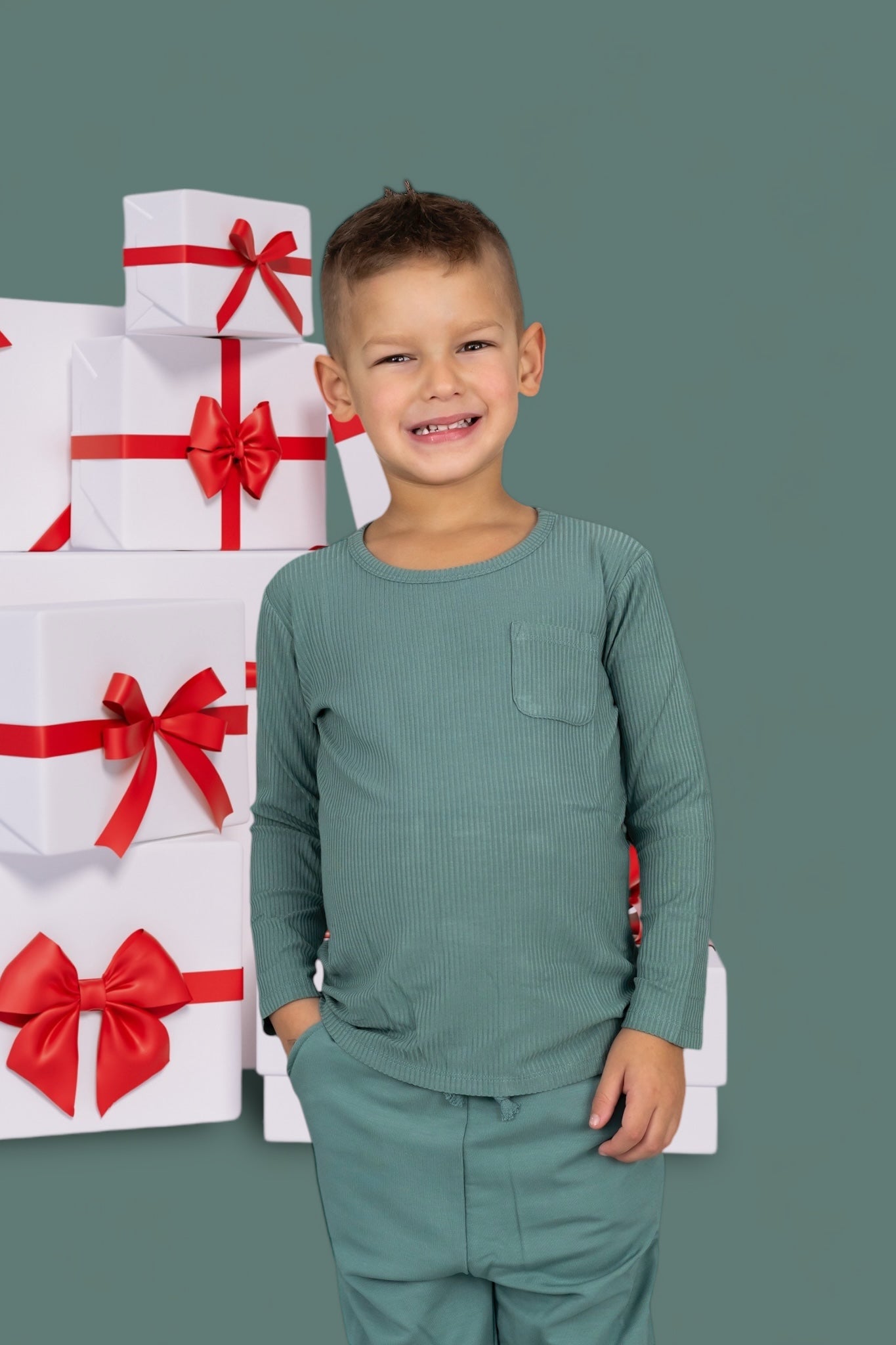 Sage Rib Dream Pocket Tee