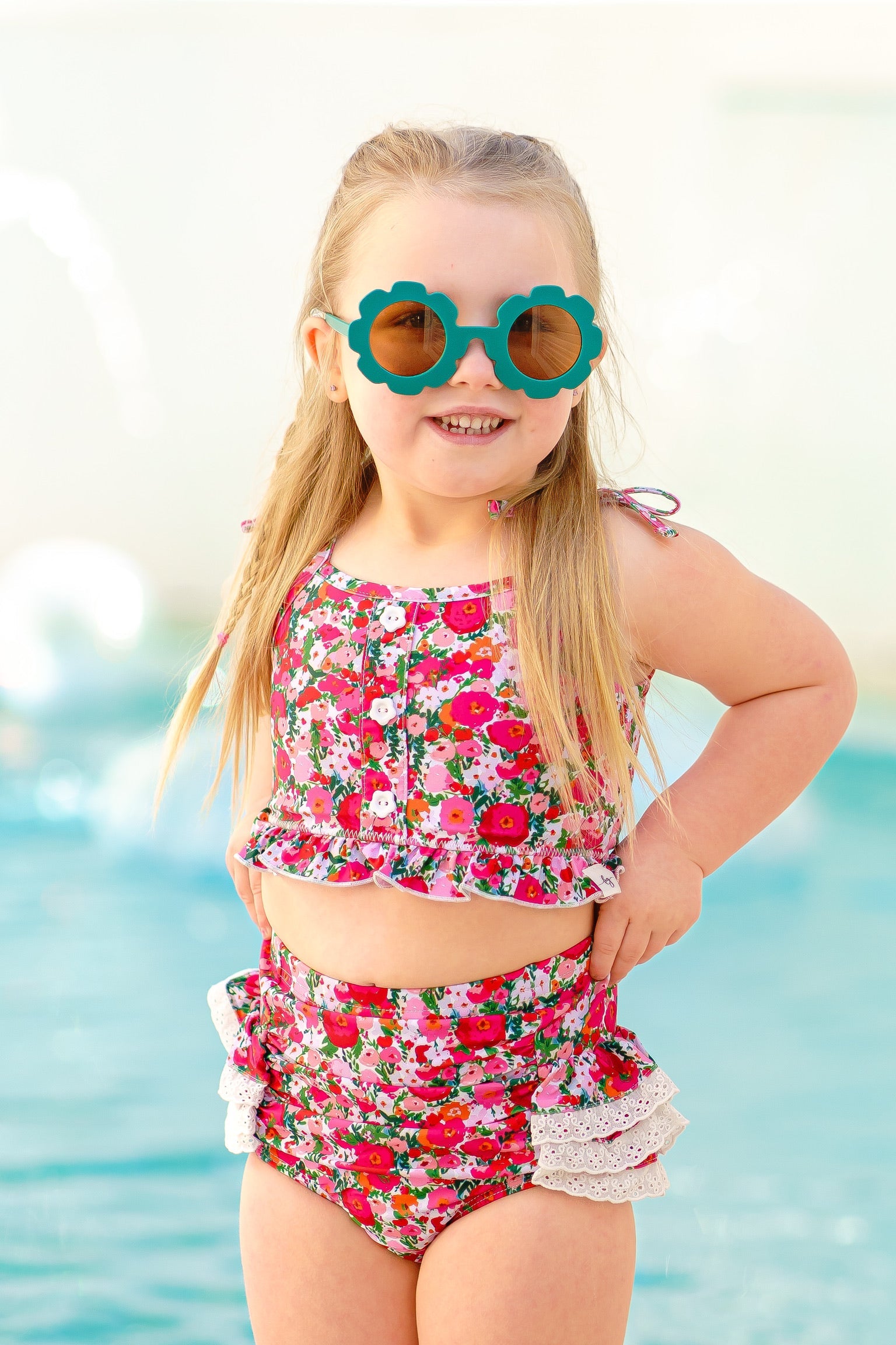 Island Petals High Waisted Bikini