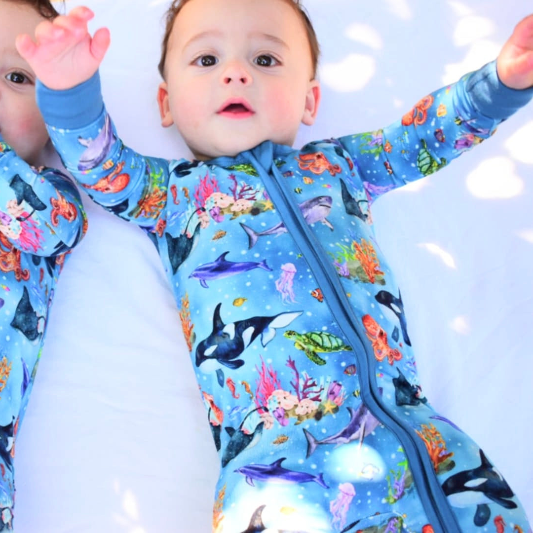 Sleepy Seas Convertible Footie