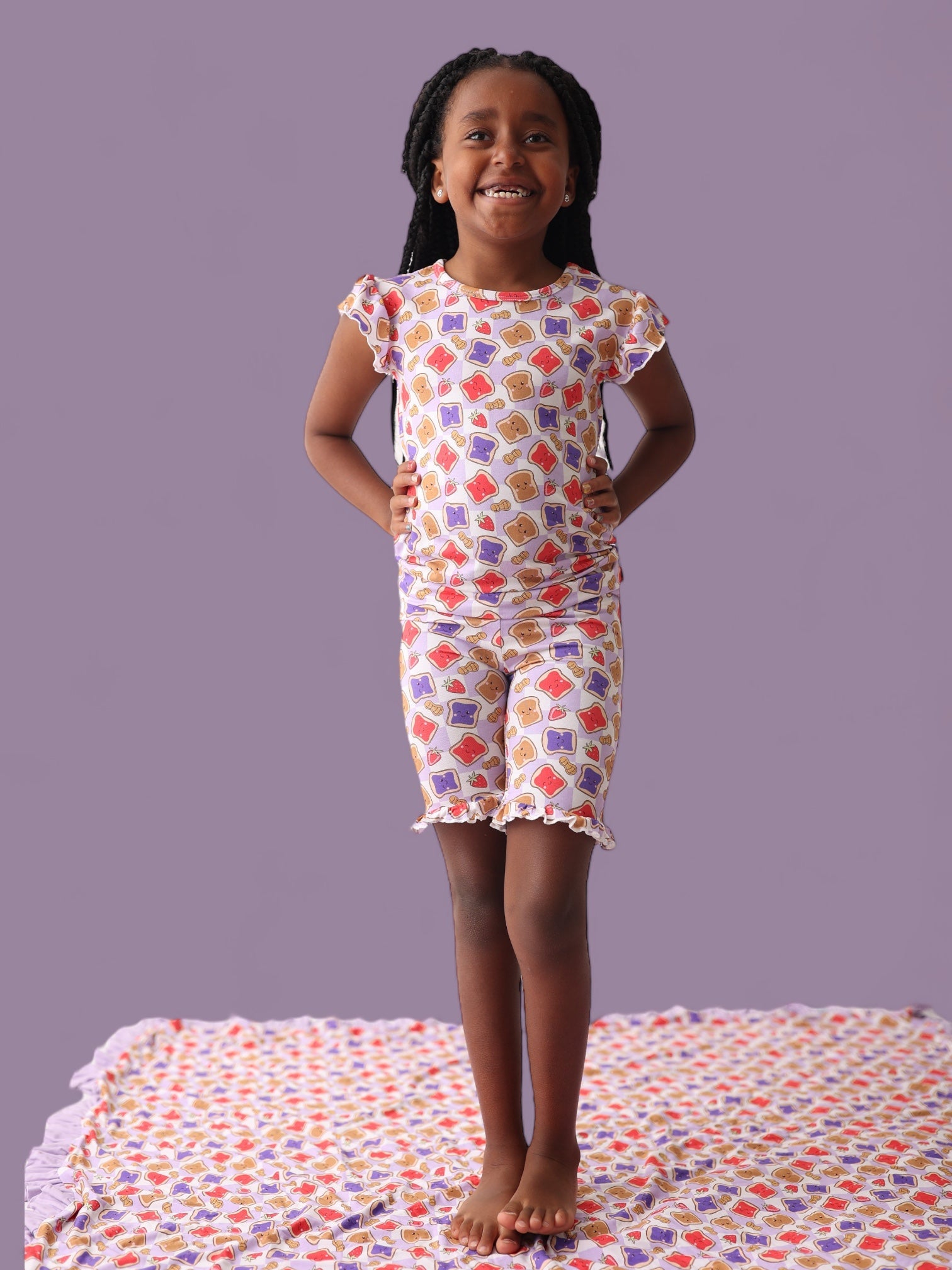 Exclusive Peanut Butter Jelly Time Dream Ruffle Short Set