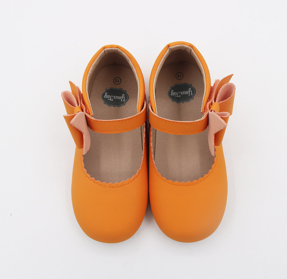 Lilien Side Bow Mary Jane - Pumpkin Orange