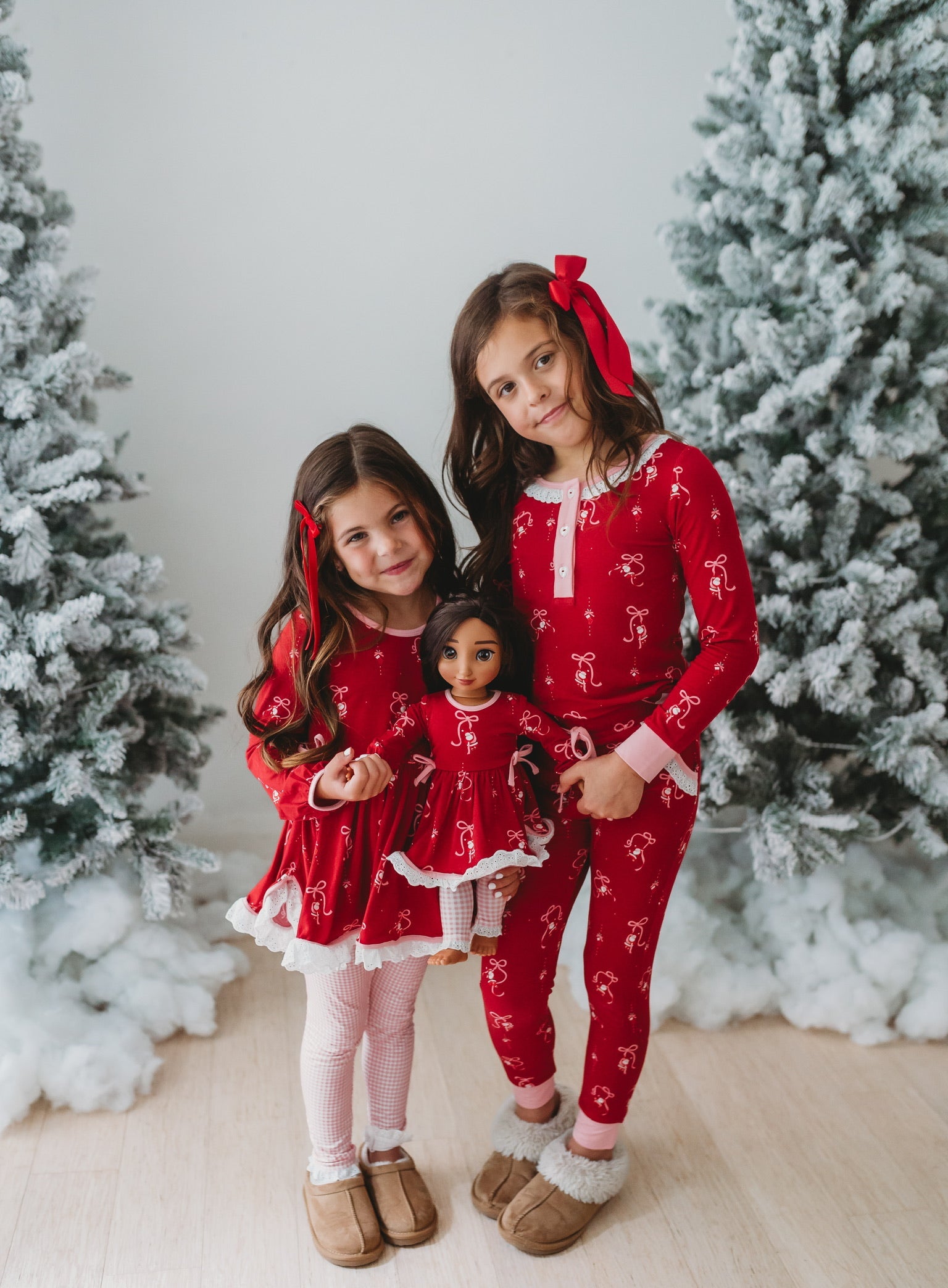 *preorder* Santa's Sleigh Bows Tunic Comfort Set