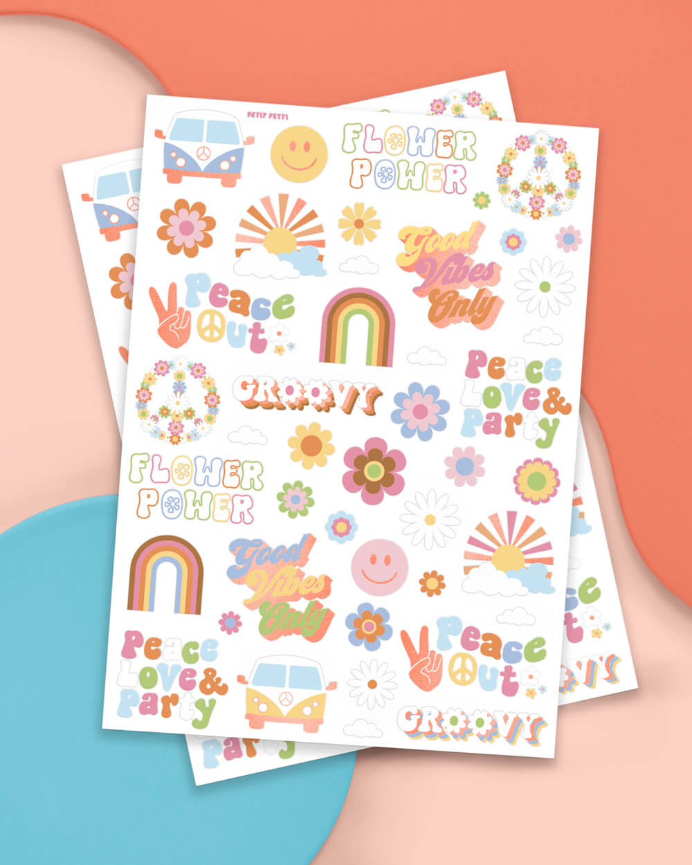 Groovy Tats - 54 Foil Temporary Tattoos