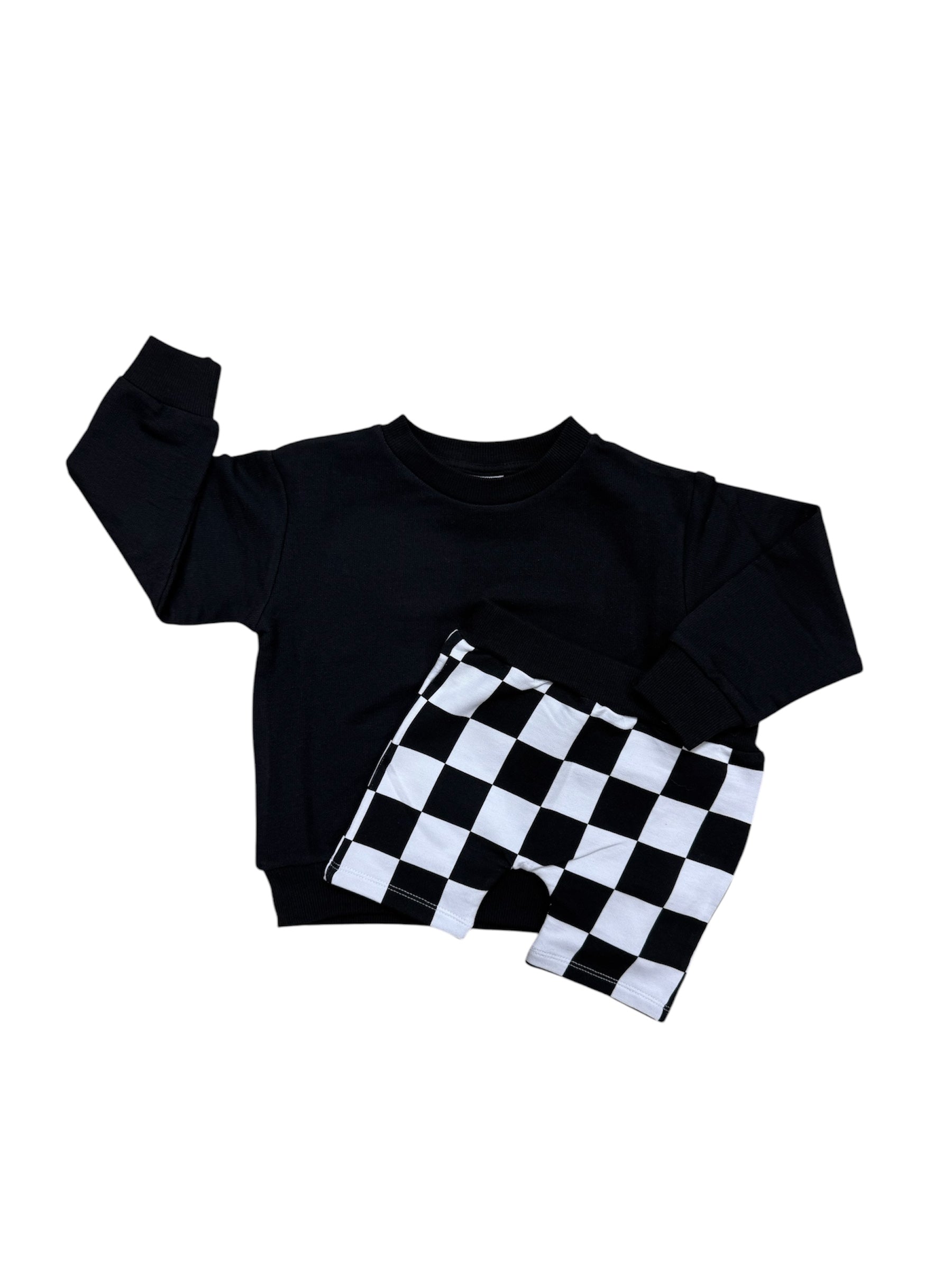 Onyx Check Biker Set