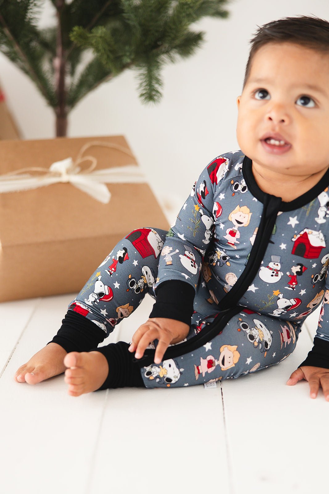 Snooping Through The Snow Convertible Footie