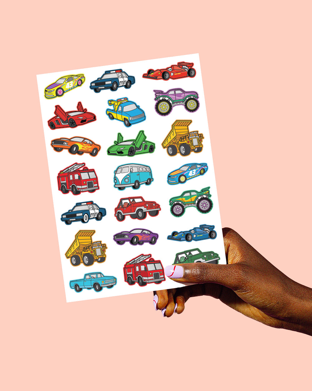 Wheelin Around Tats - 42 Foil Temporary Tattoos