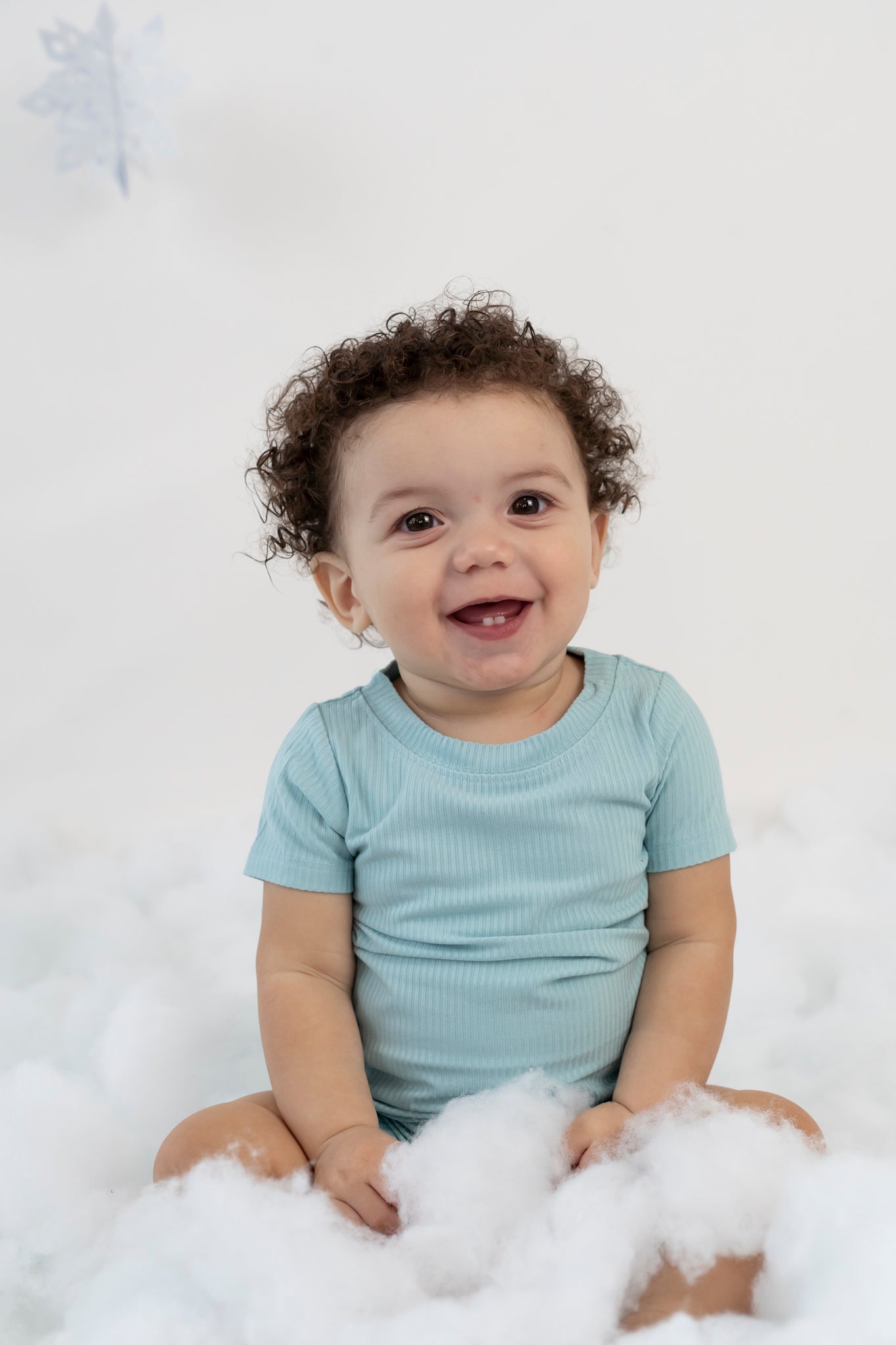 Hazy Blue Rib Dream Short Set