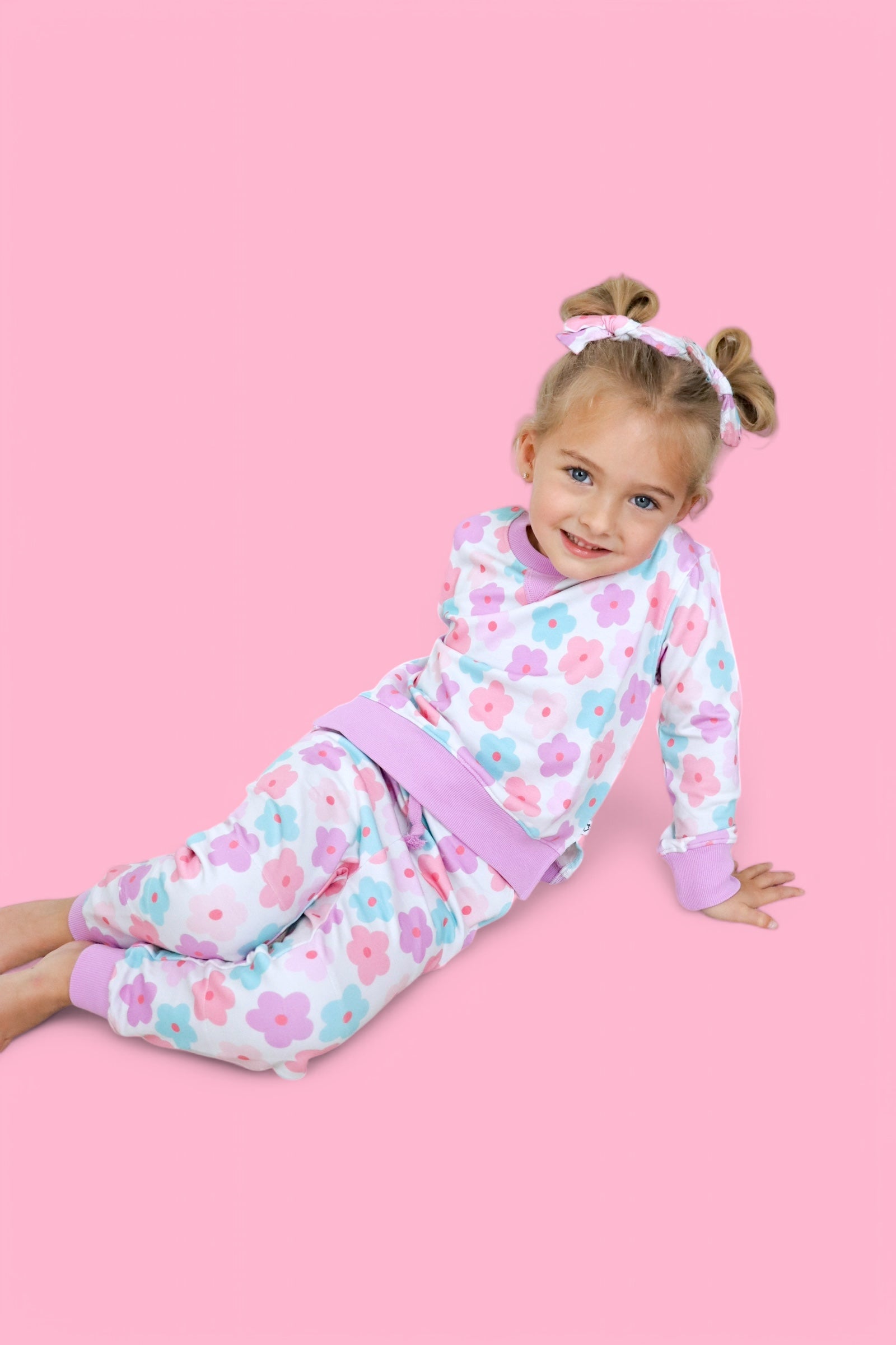 Violet Fields Dream Bow Hair Clips