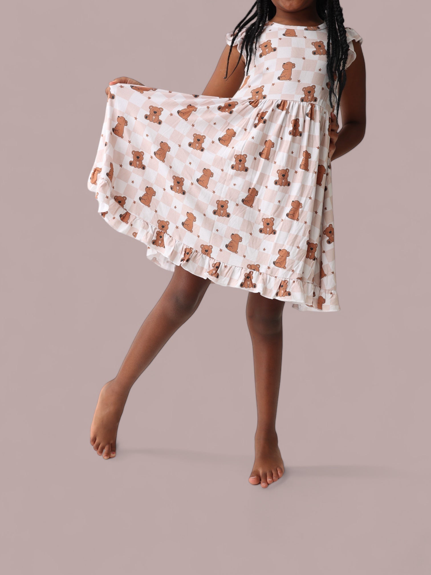 Cozy Bear Dream Ruffle Dress