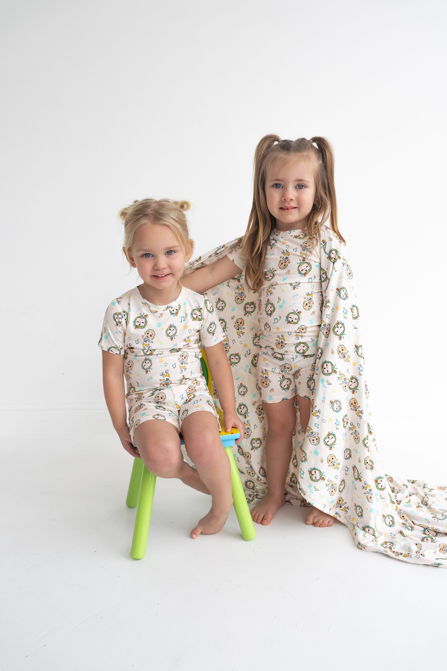 Dream Big Little Co X Cocomelon Jj Musical Melon Dream Short Set