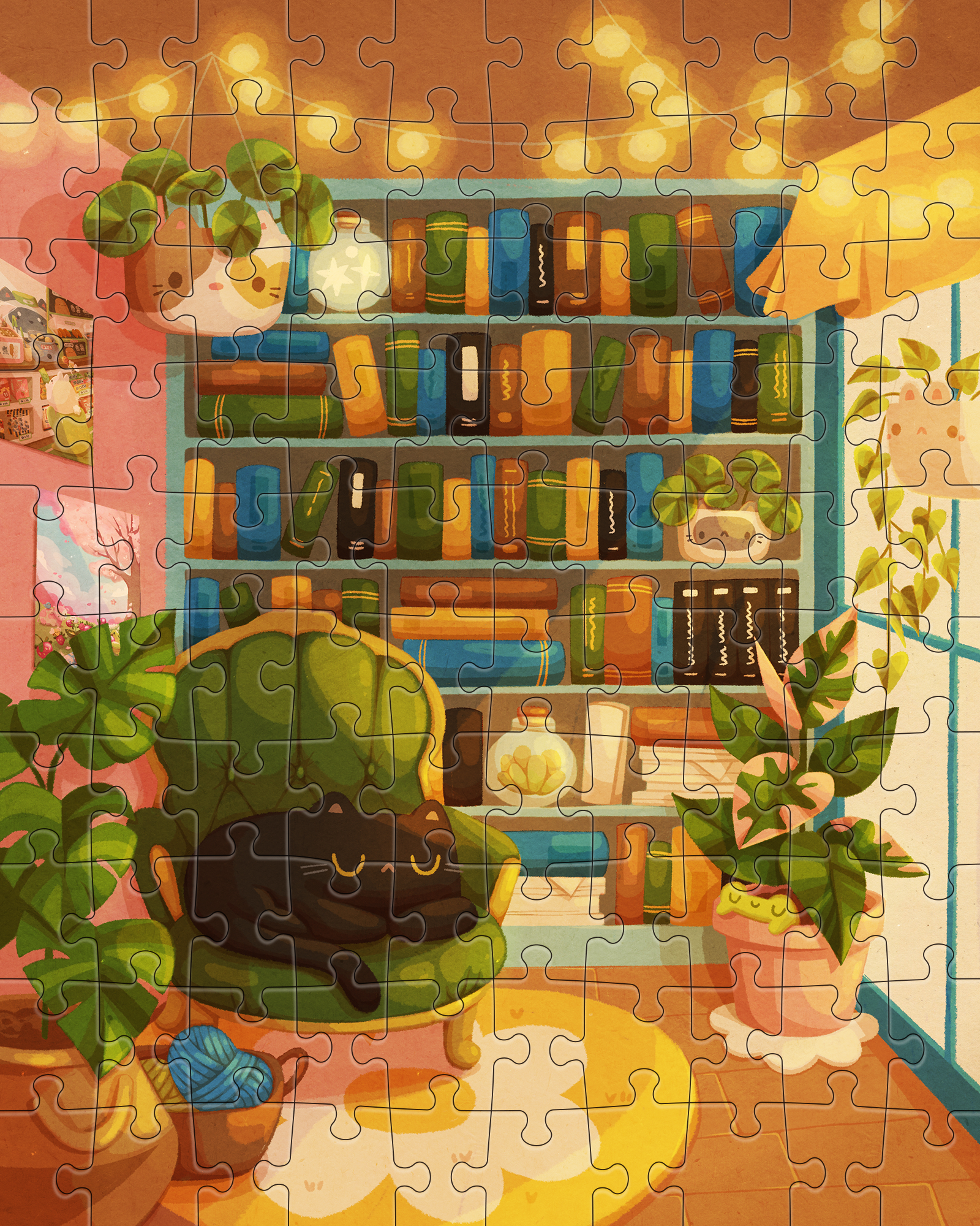 Jiggy Junior, Home Library By Cissy's Art Cafe