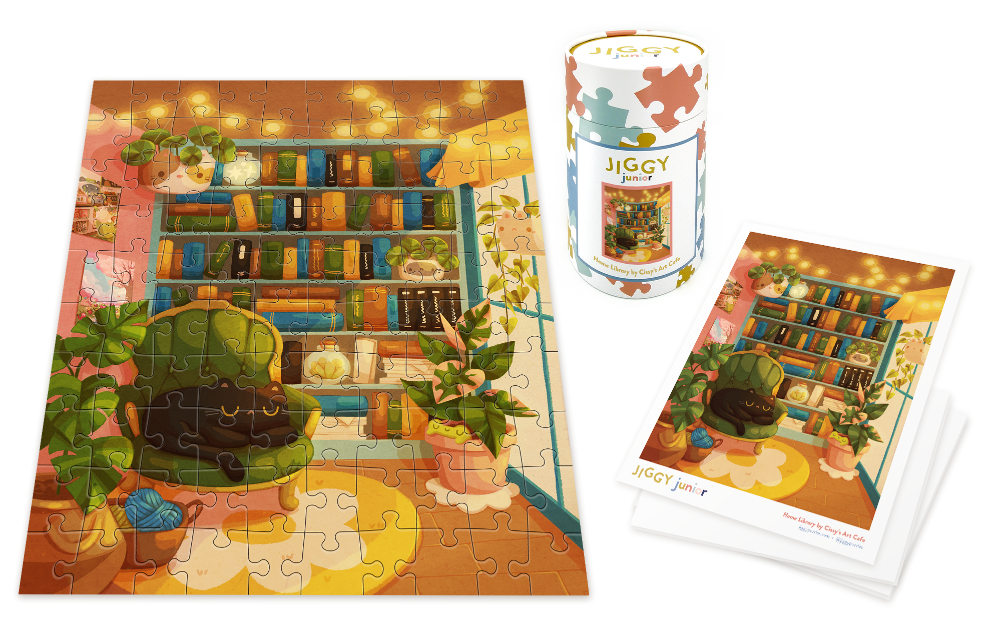 Jiggy Junior, Home Library By Cissy's Art Cafe