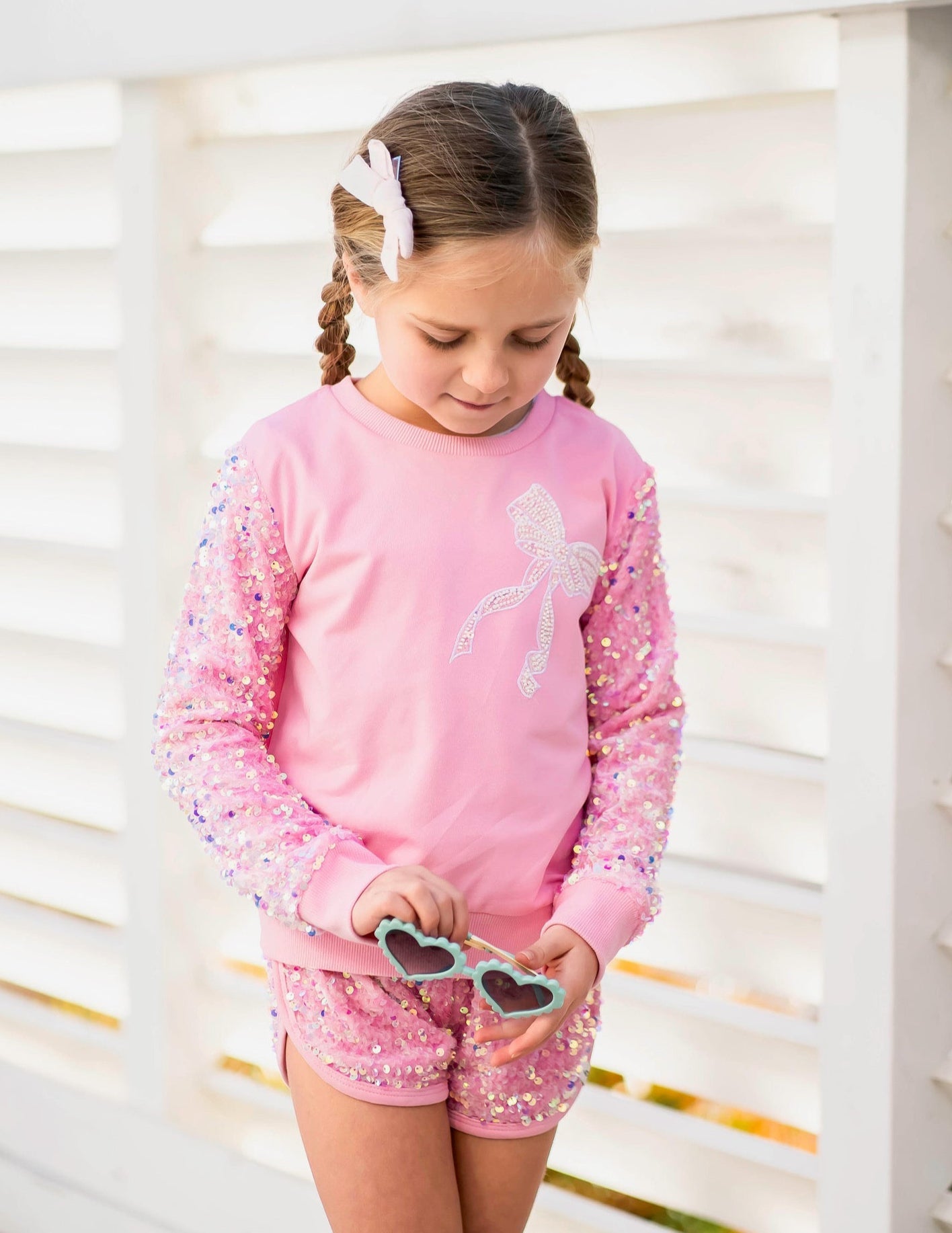 *preorder-mid July Delivery* Sparkle Sport Set ~ Bow