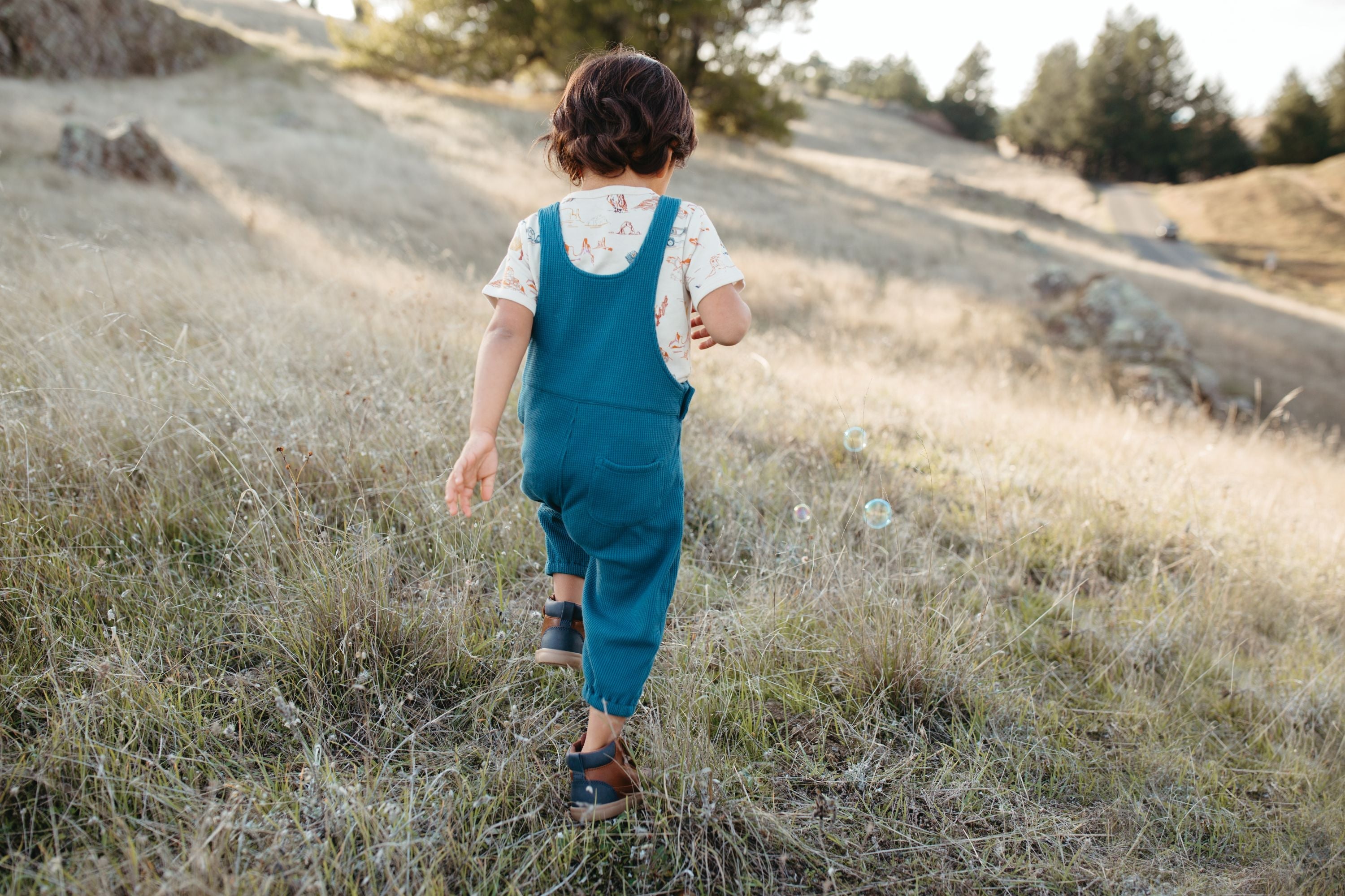 Waffle Overalls - Marine