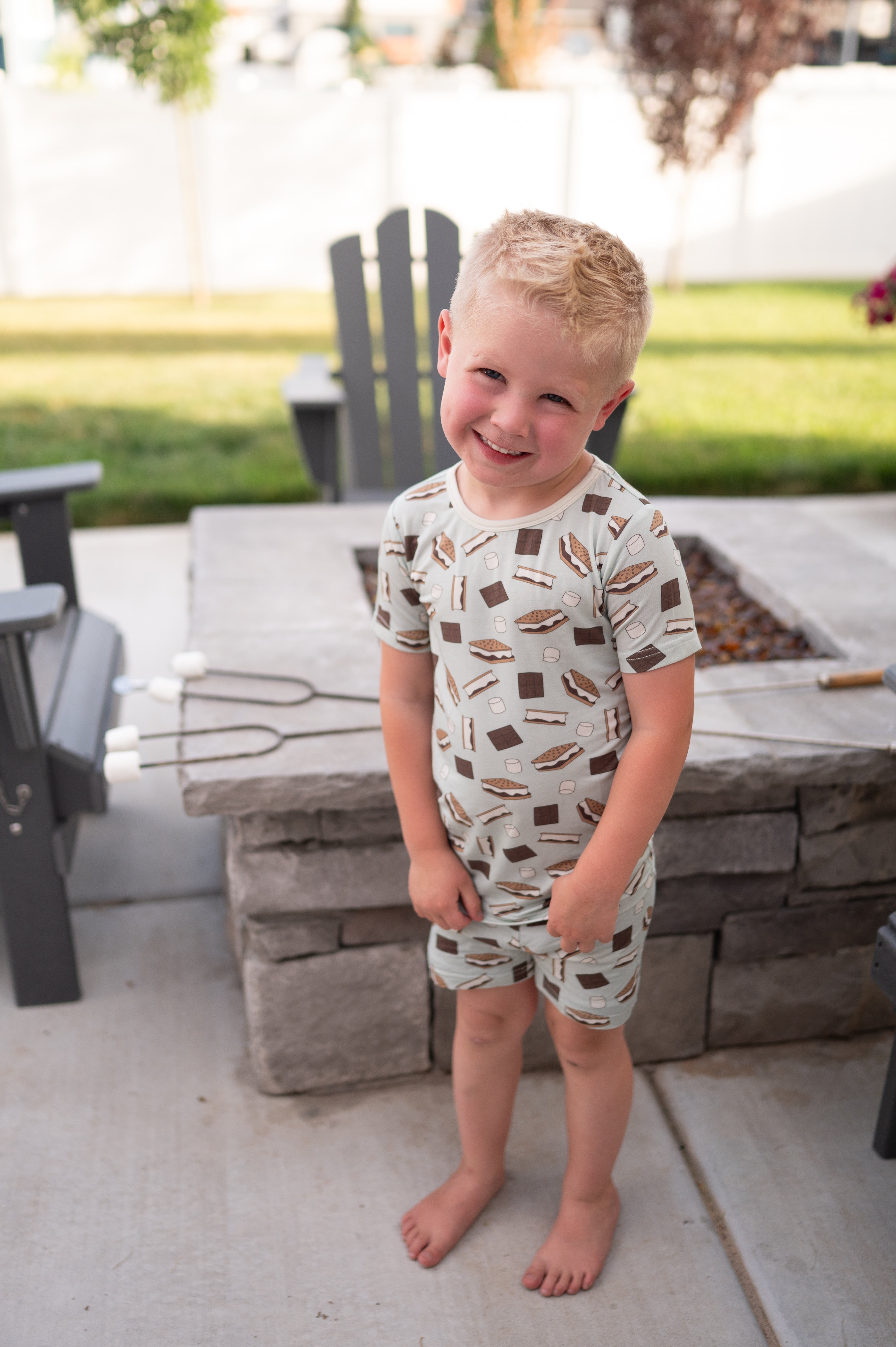 S'more To Love (short Pj Set) - Blue